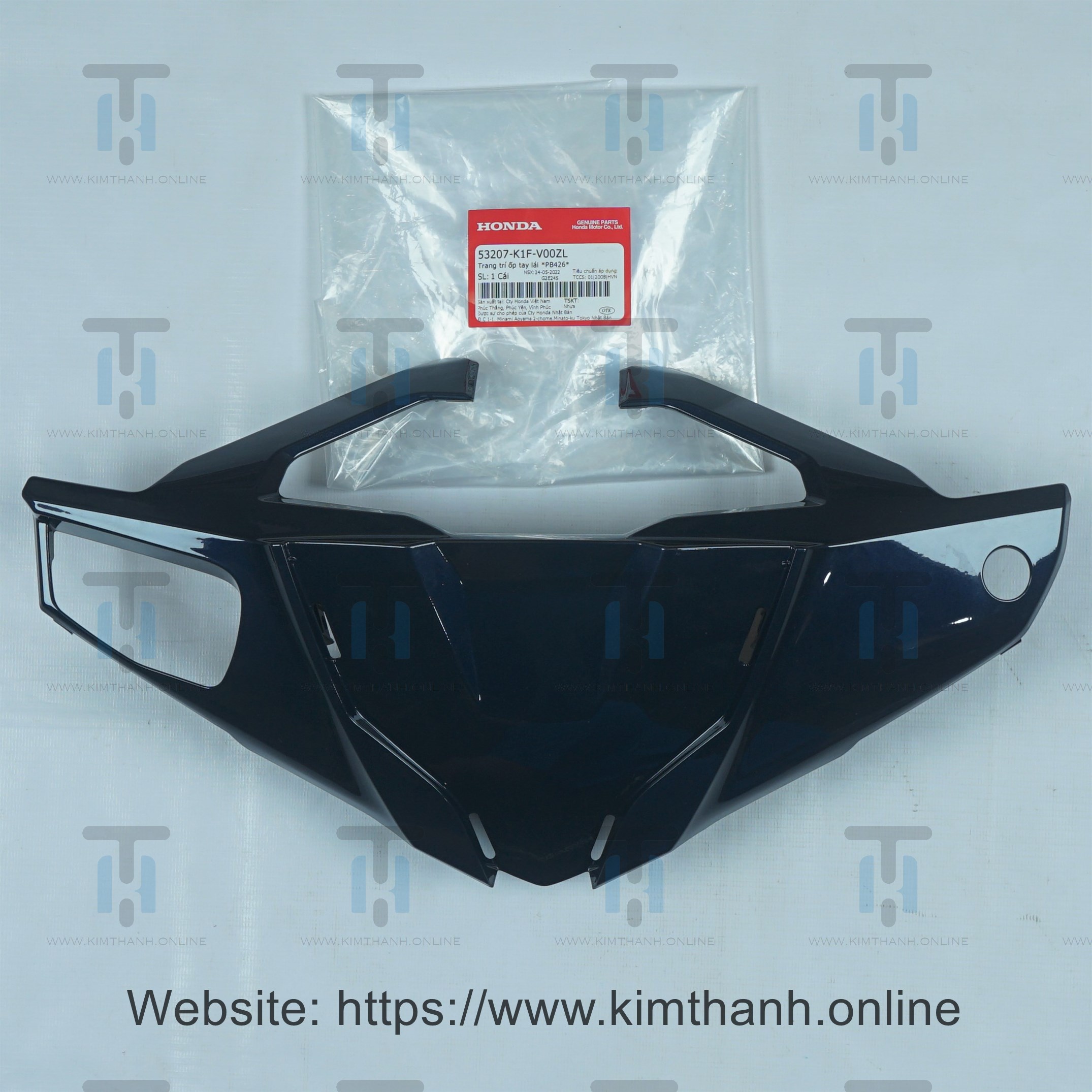 Ốp mão đầu xe Air Blade 2020 màu mực đậm - 2022