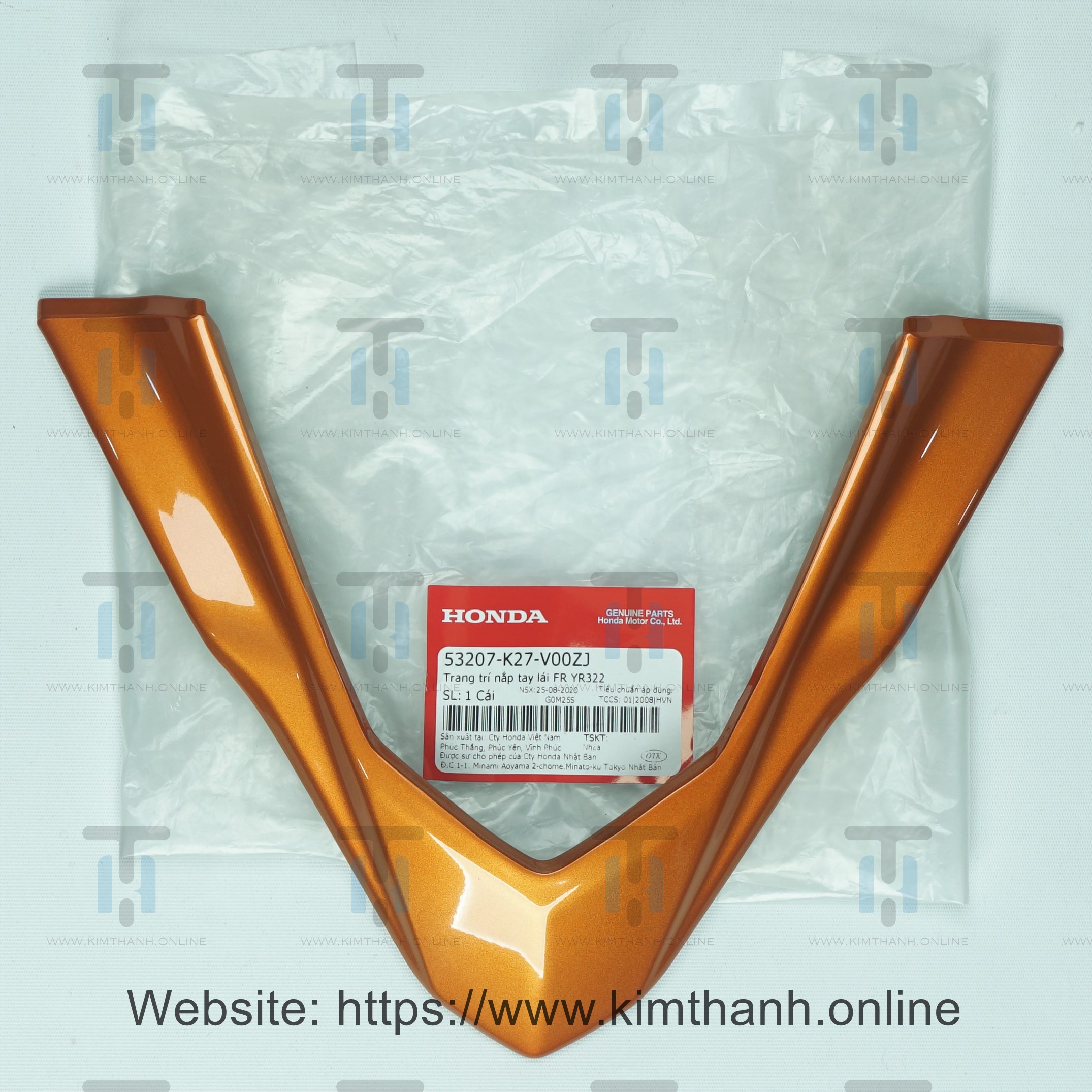 Trang trí tay lái cam Air Blade 2013 - 2015 đèn cầu