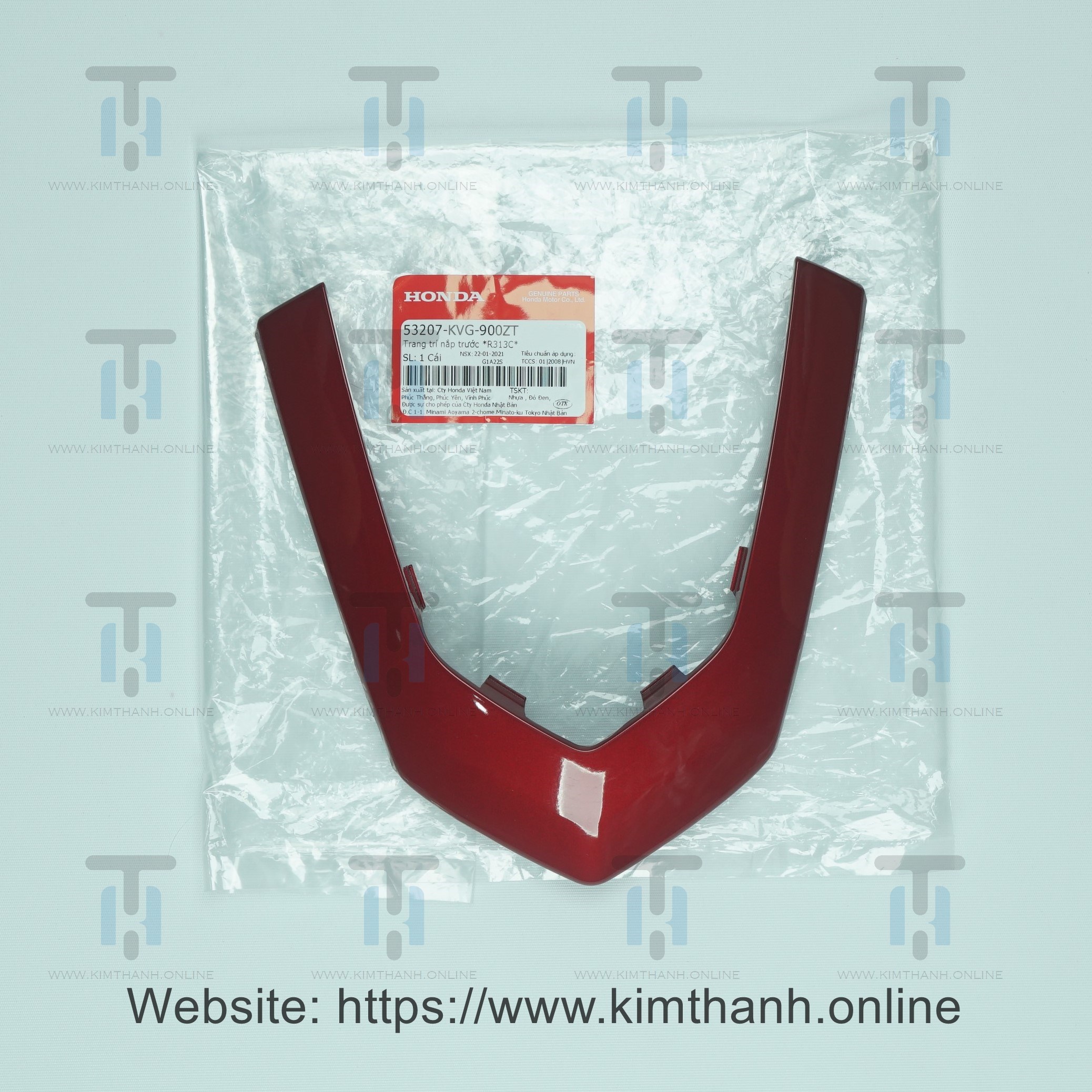 Trang trí tay lái Honda Việt đỏ Air Blade đời đầu