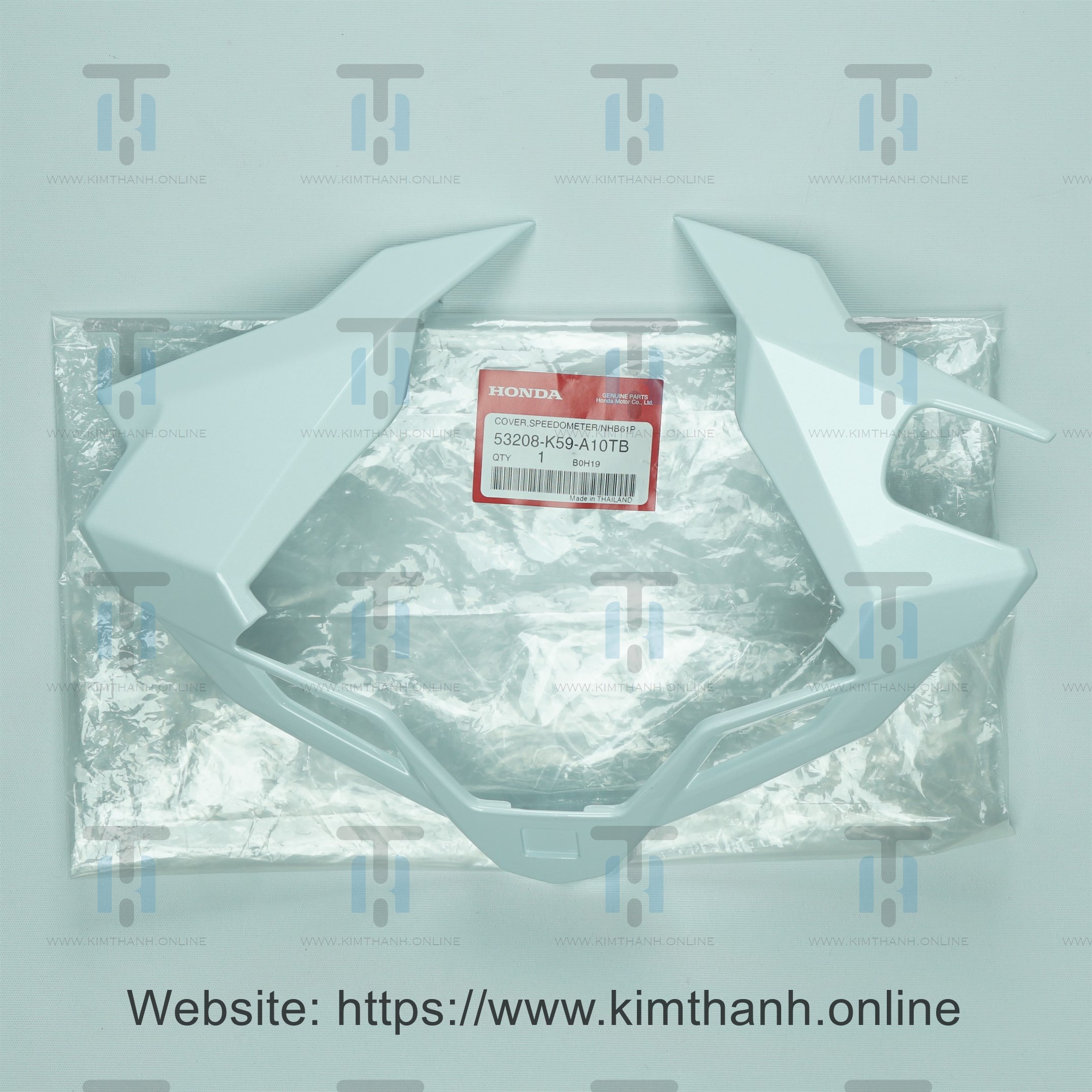 Viền đồng hồ trắng xanh không tem Click Honda Thái 2015 - 2017
