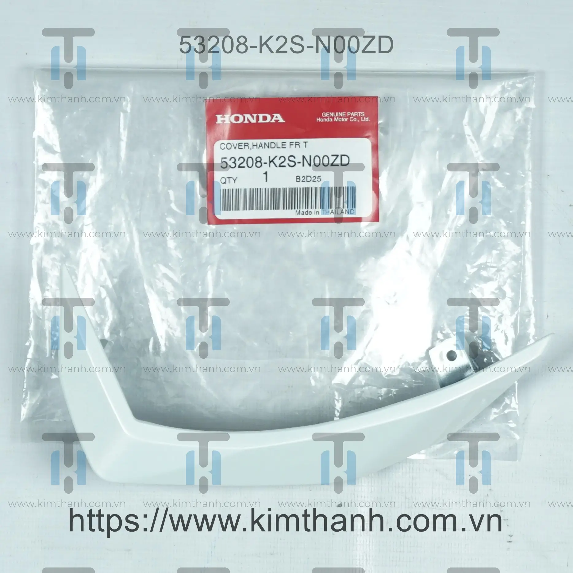 Ốp đầu trắng xà cừ phải - CBS Click Honda Thái 2022 - 2024