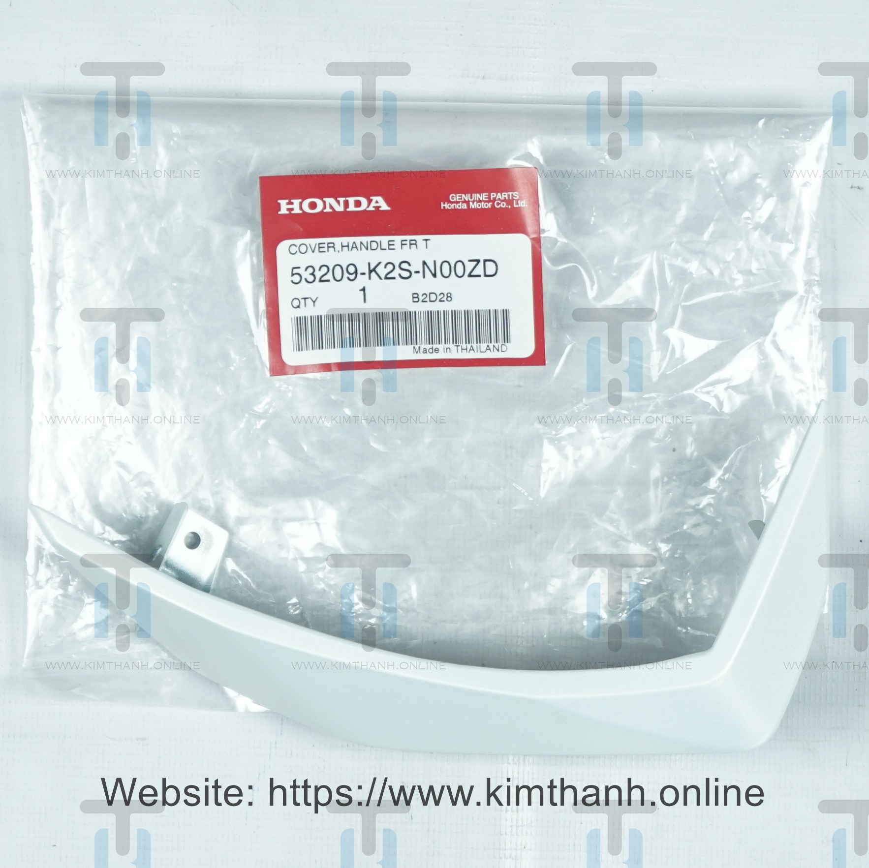 Ốp đầu trắng xà cừ trái - CBS Click Honda Thái 2022 - 2024