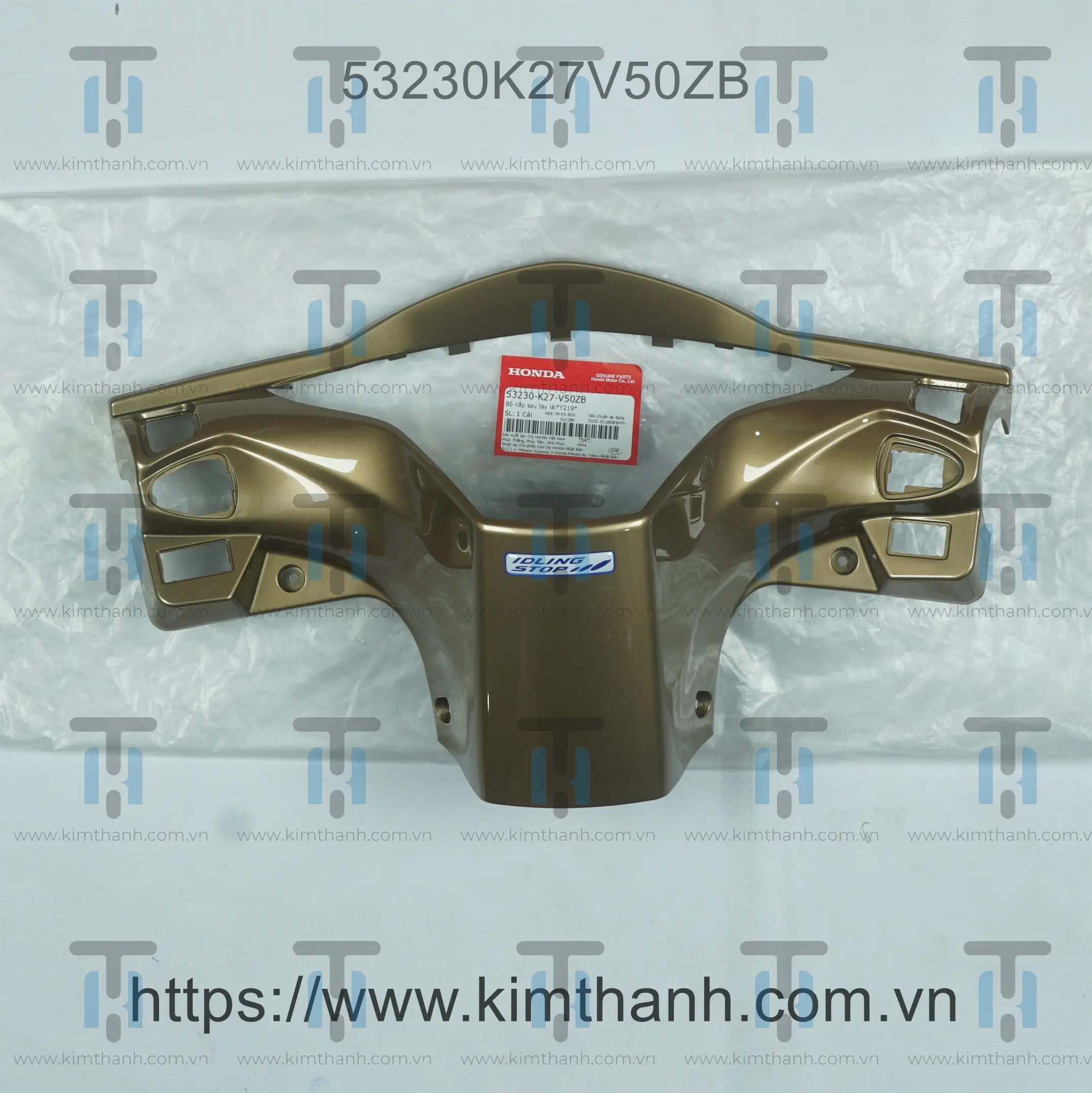 Bợ cổ đồng hoa văn có tem Air Blade 2013 - 2015 đèn cầu