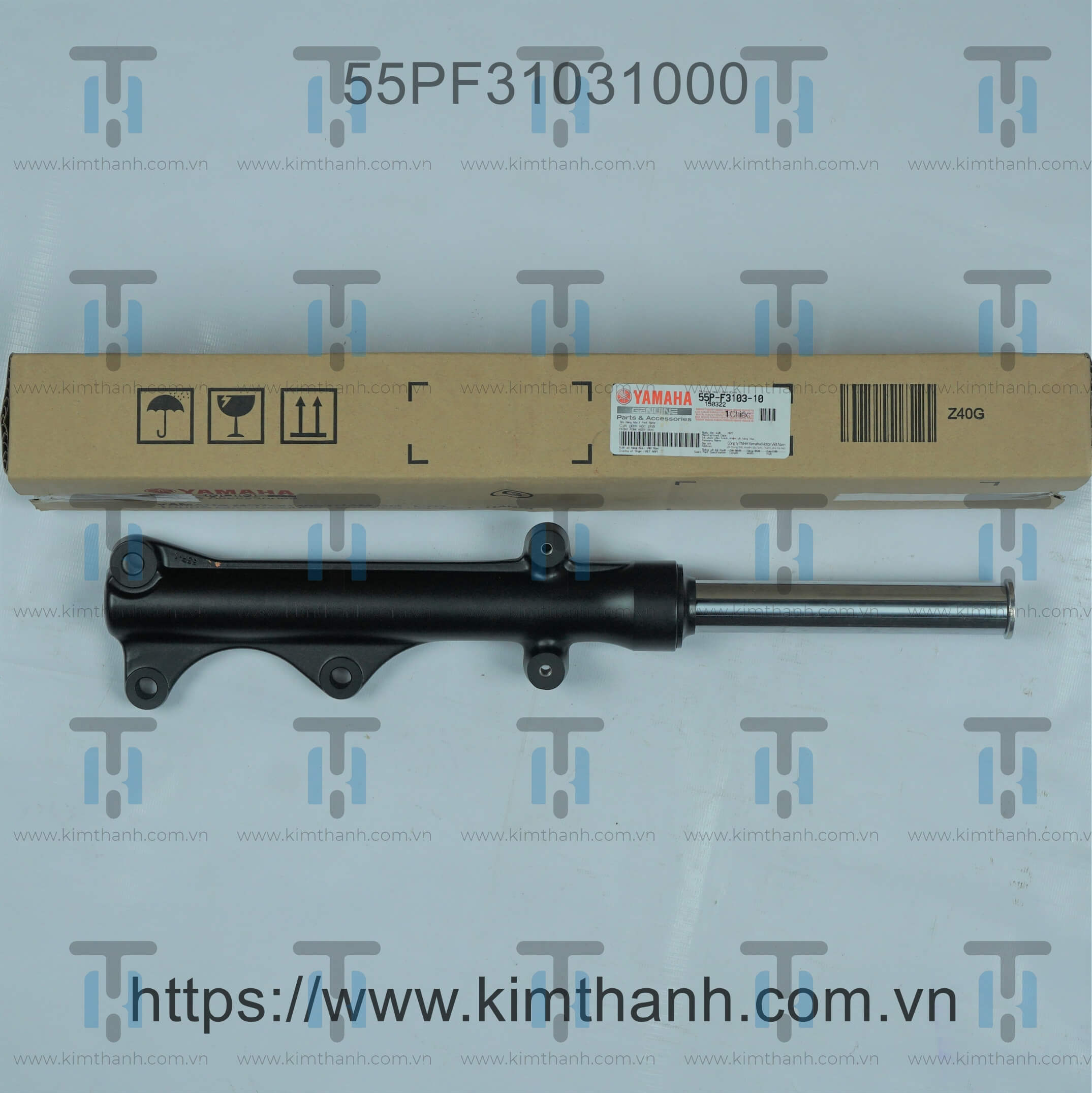 Phuộc trước 2 càng đen mờ phải Exciter 2011 135cc 5 số