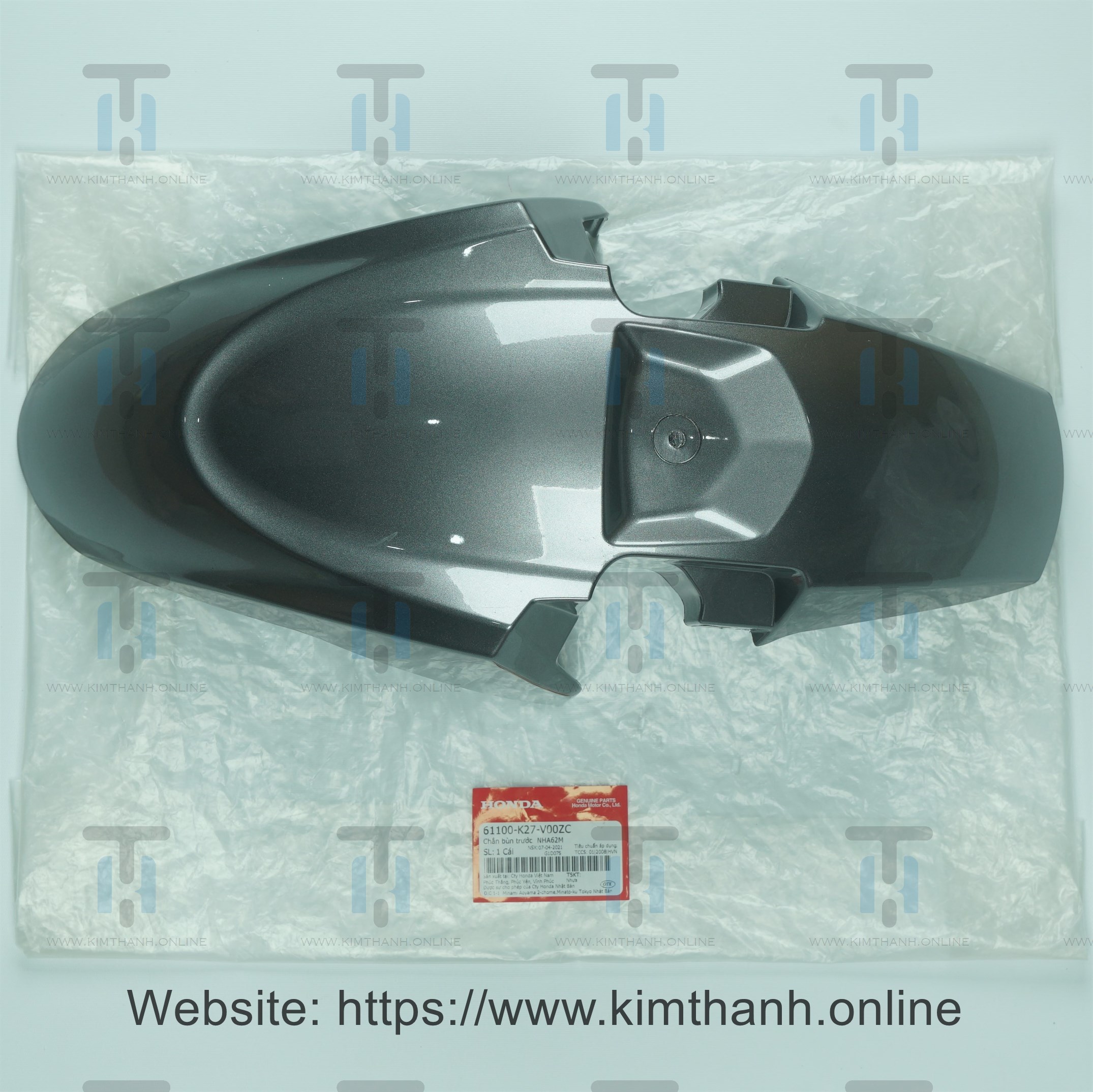 Dè trước xám đậm không tem Air Blade 2013 - 2015 đèn cầu