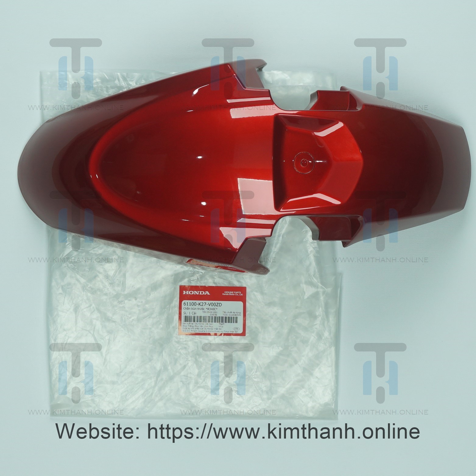 Dè trước đỏ không tem Air Blade 2013 - 2015 đèn cầu