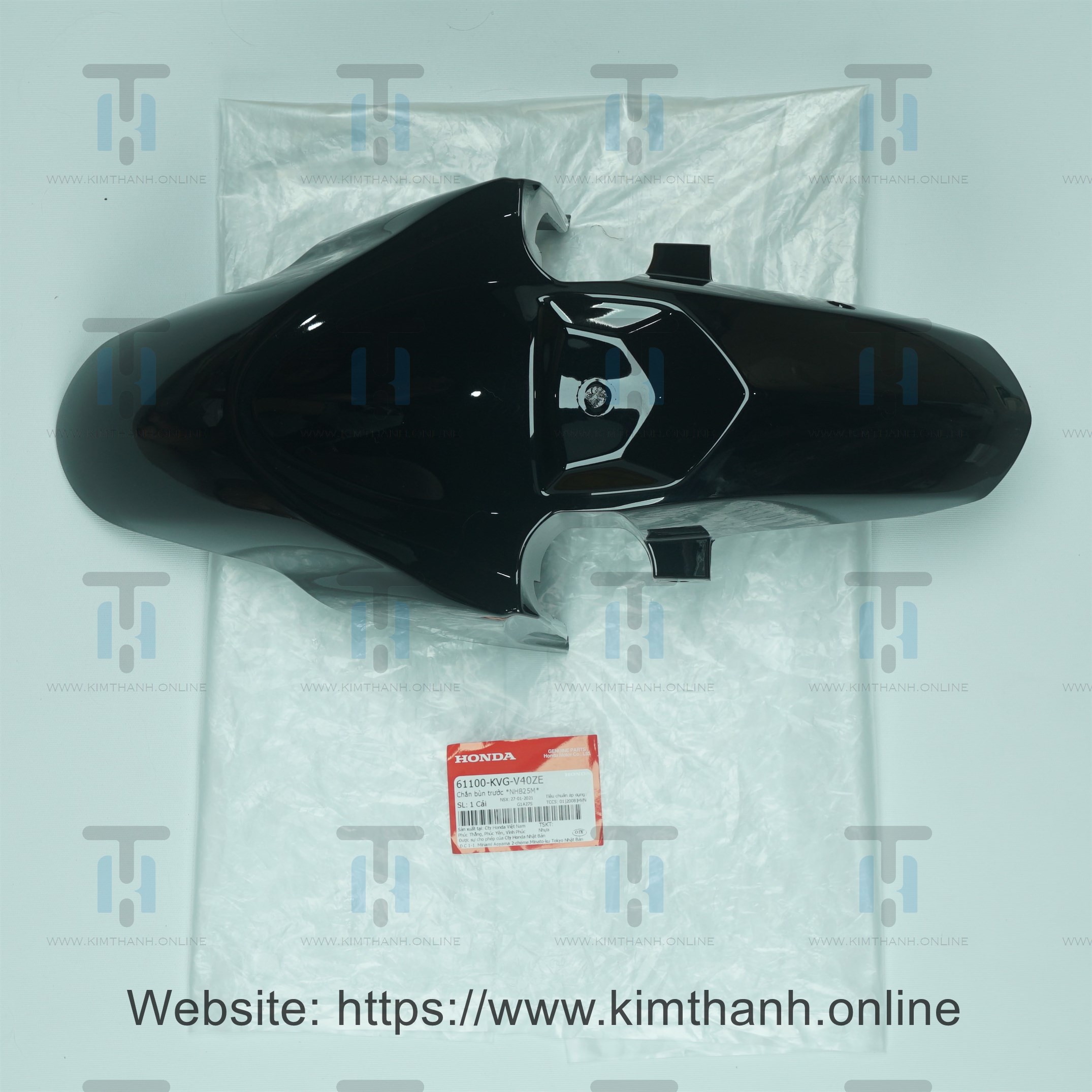 Dè trước đen không tem Air Blade 2011 2012 đầu bò