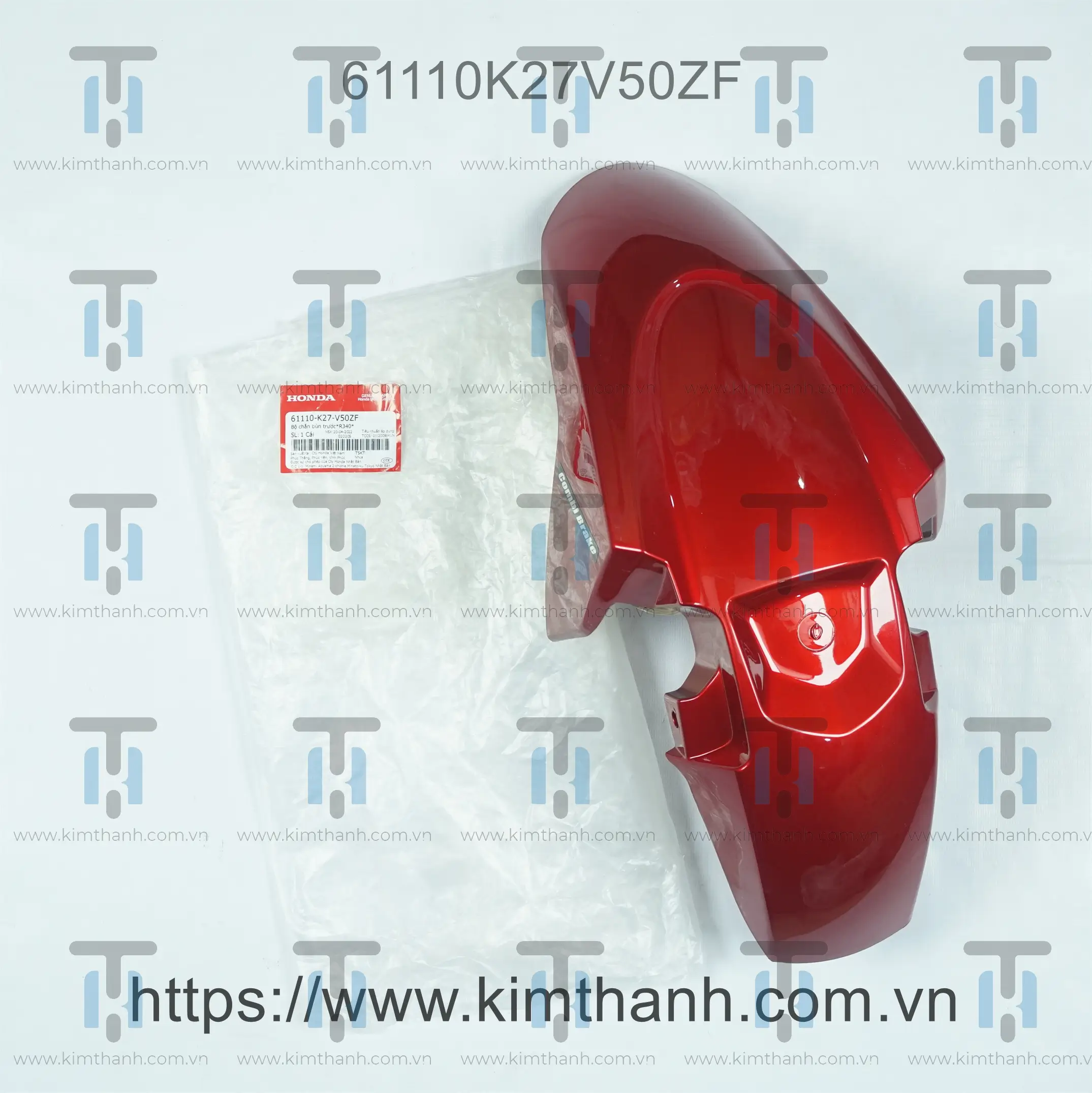 Dè trước đỏ có tem Air Blade 2013 - 2015 đèn cầu