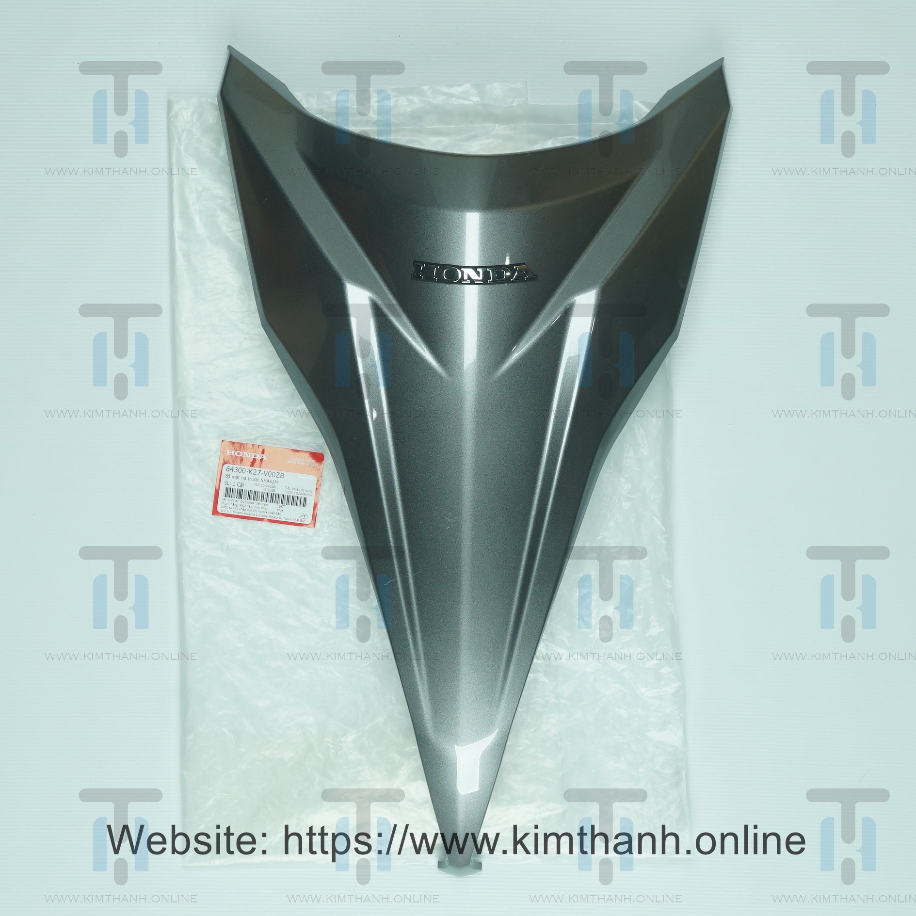 Mặt nạ xám đậm có tem Air Blade 2013 - 2015 đèn cầu
