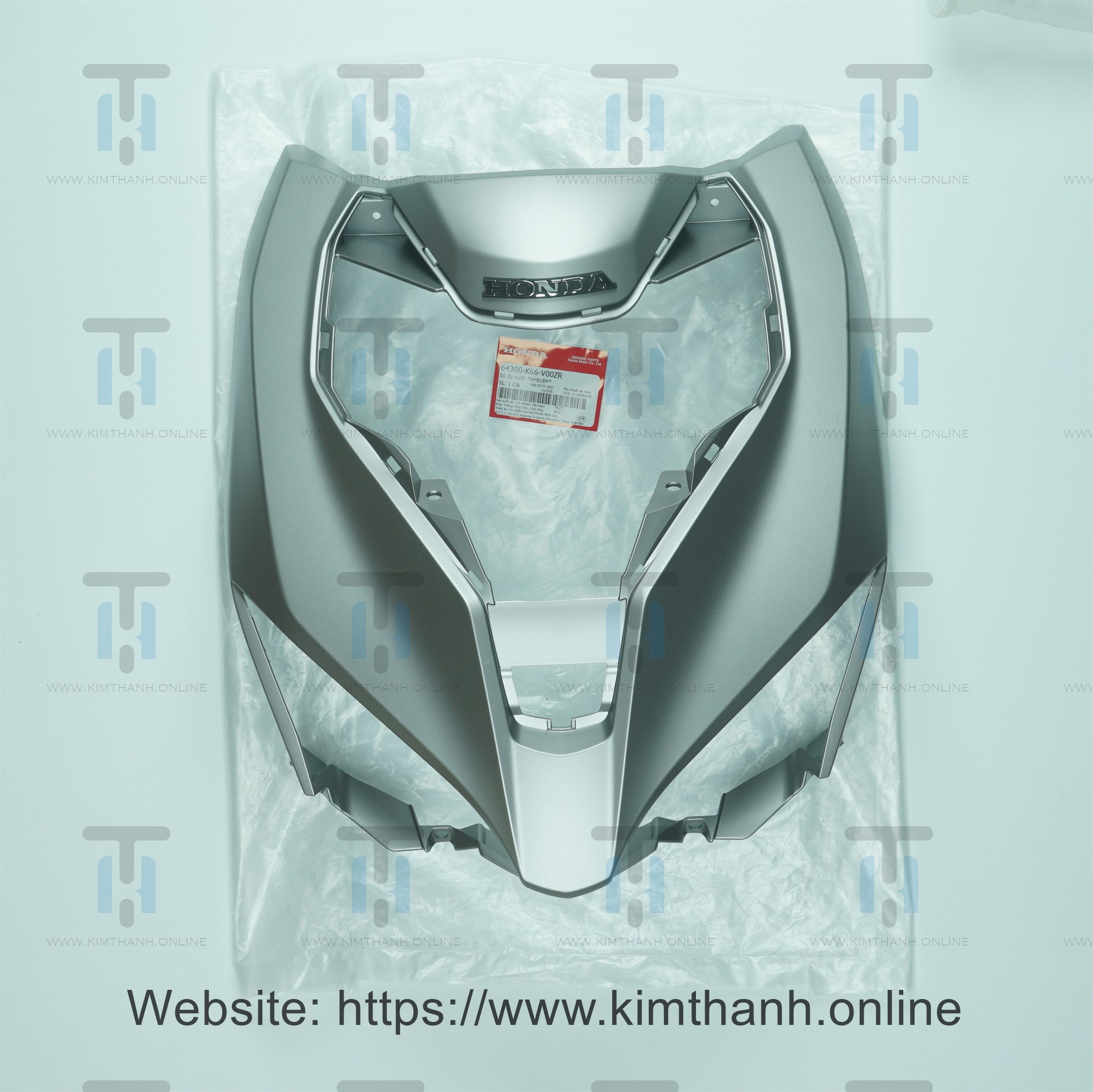 Mặt nạ lớn bạc mờ tem Honda Air Blade 2016 - 2019 đèn LED