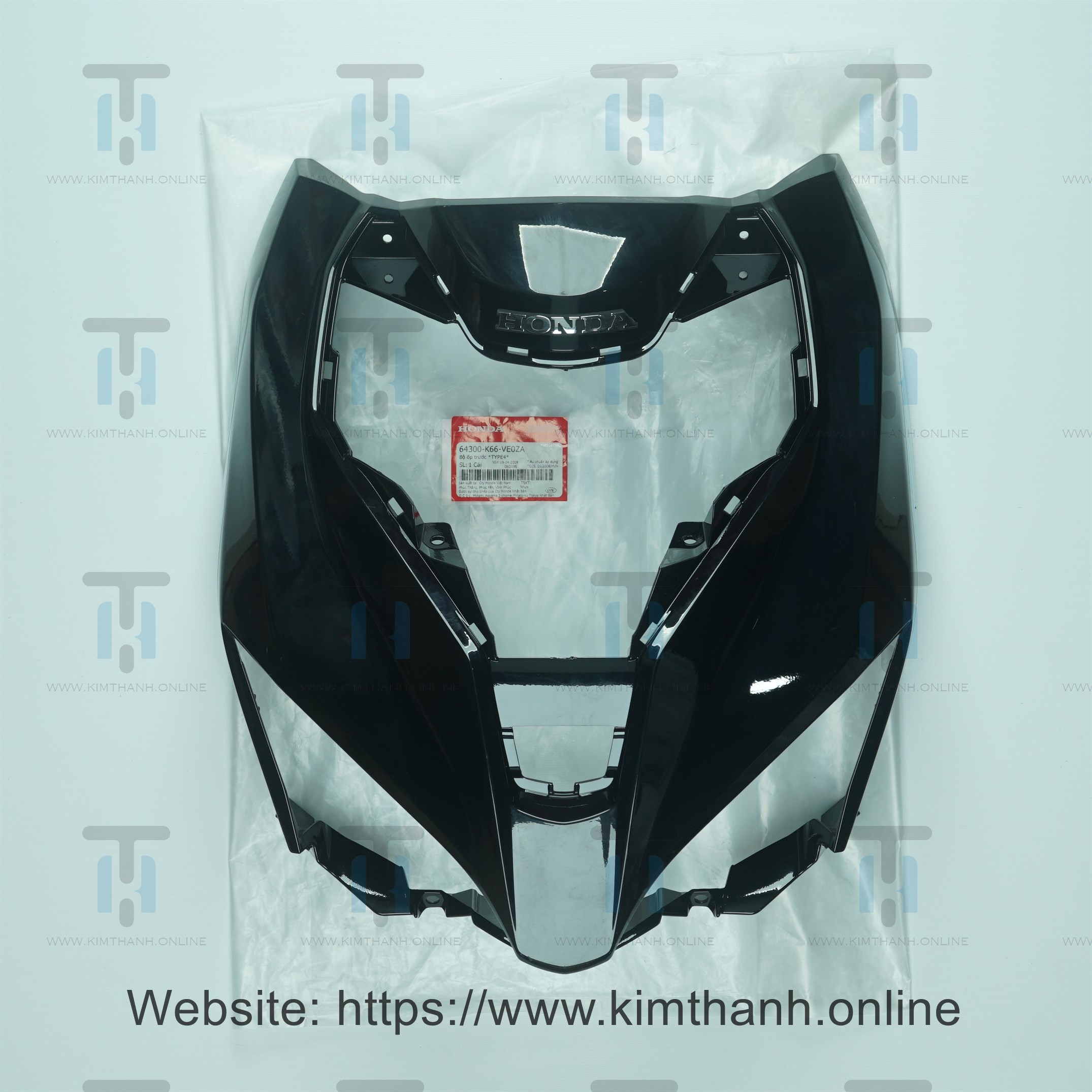 Mặt nạ lớn đen bóng tem biển 2018 Air Blade 2016 - 2019 đèn LED
