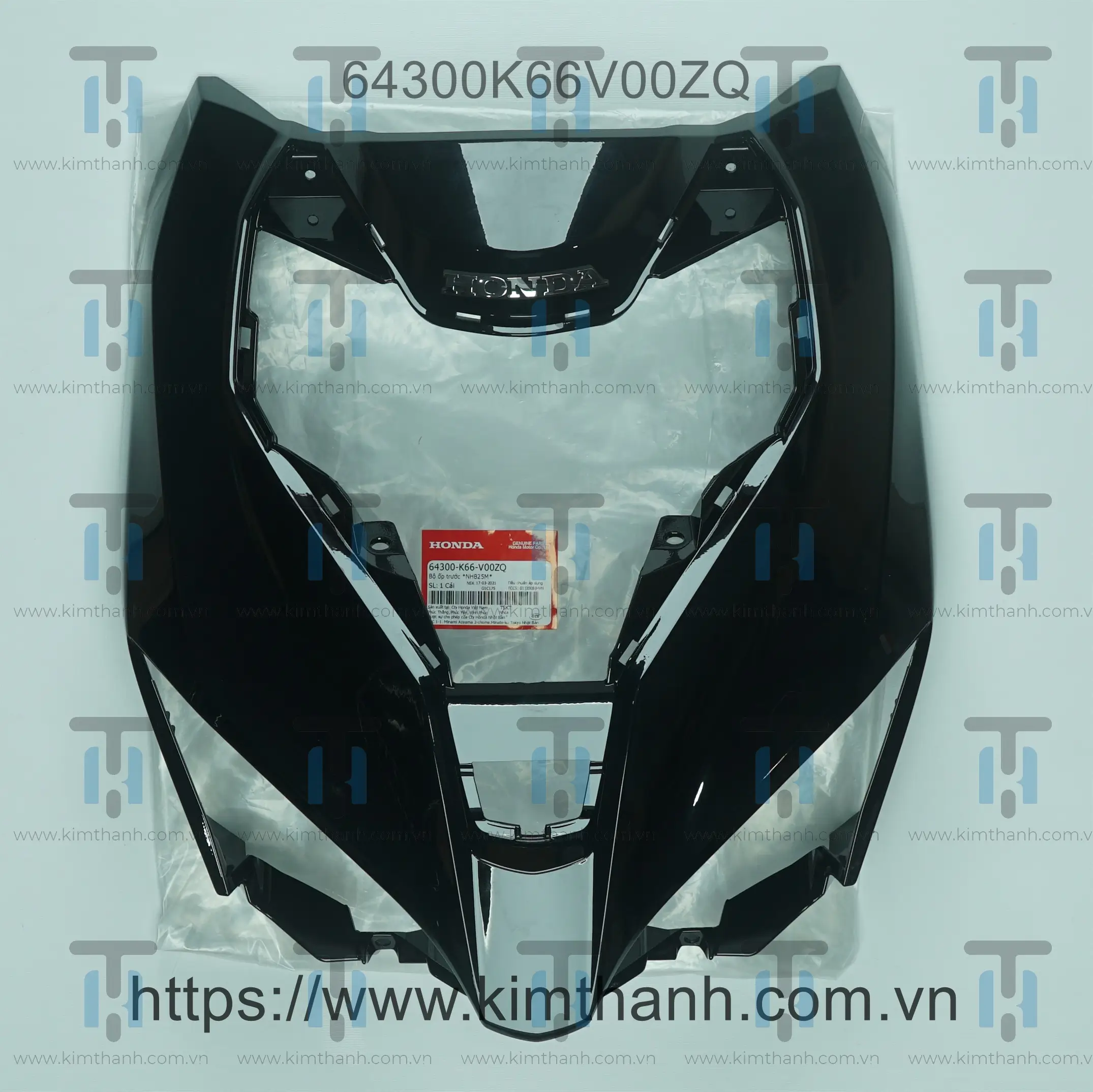 Mặt nạ lớn đen bóng tem Honda Air Blade 2016 - 2019 đèn LED