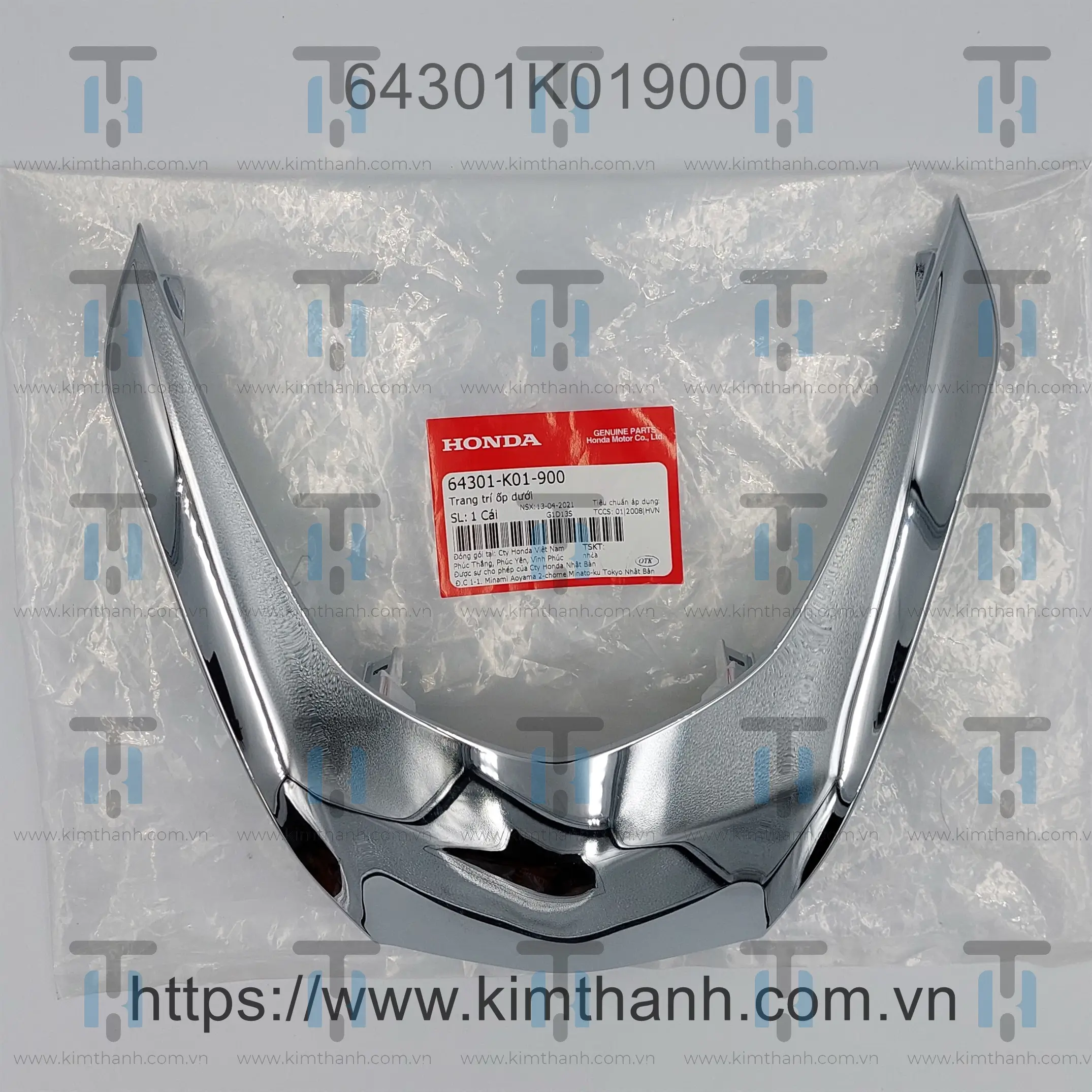 Trang trí mặt nạ trước (nhựa xi) xe SH 2012