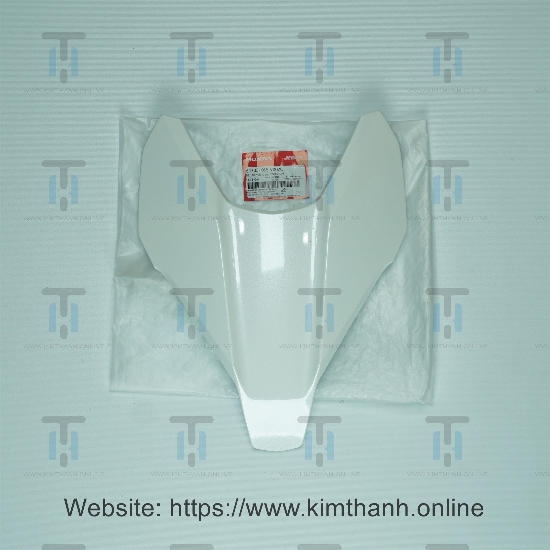 Mặt nạ nhỏ trắng không tem Air Blade 2016 - 2019 đèn LED