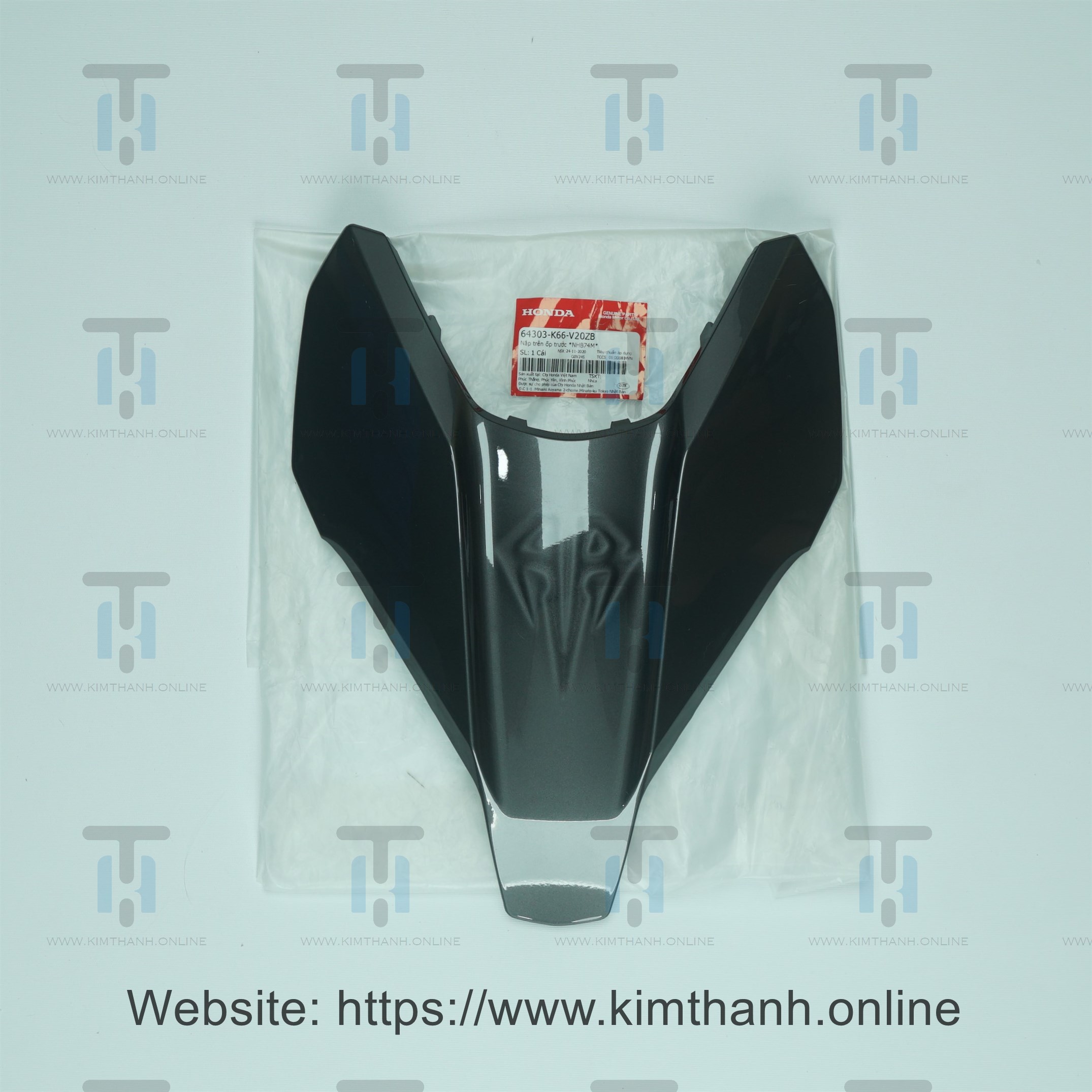 Mặt nạ nhỏ xám đậm 3D Air Blade 2016 - 2019 đèn LED