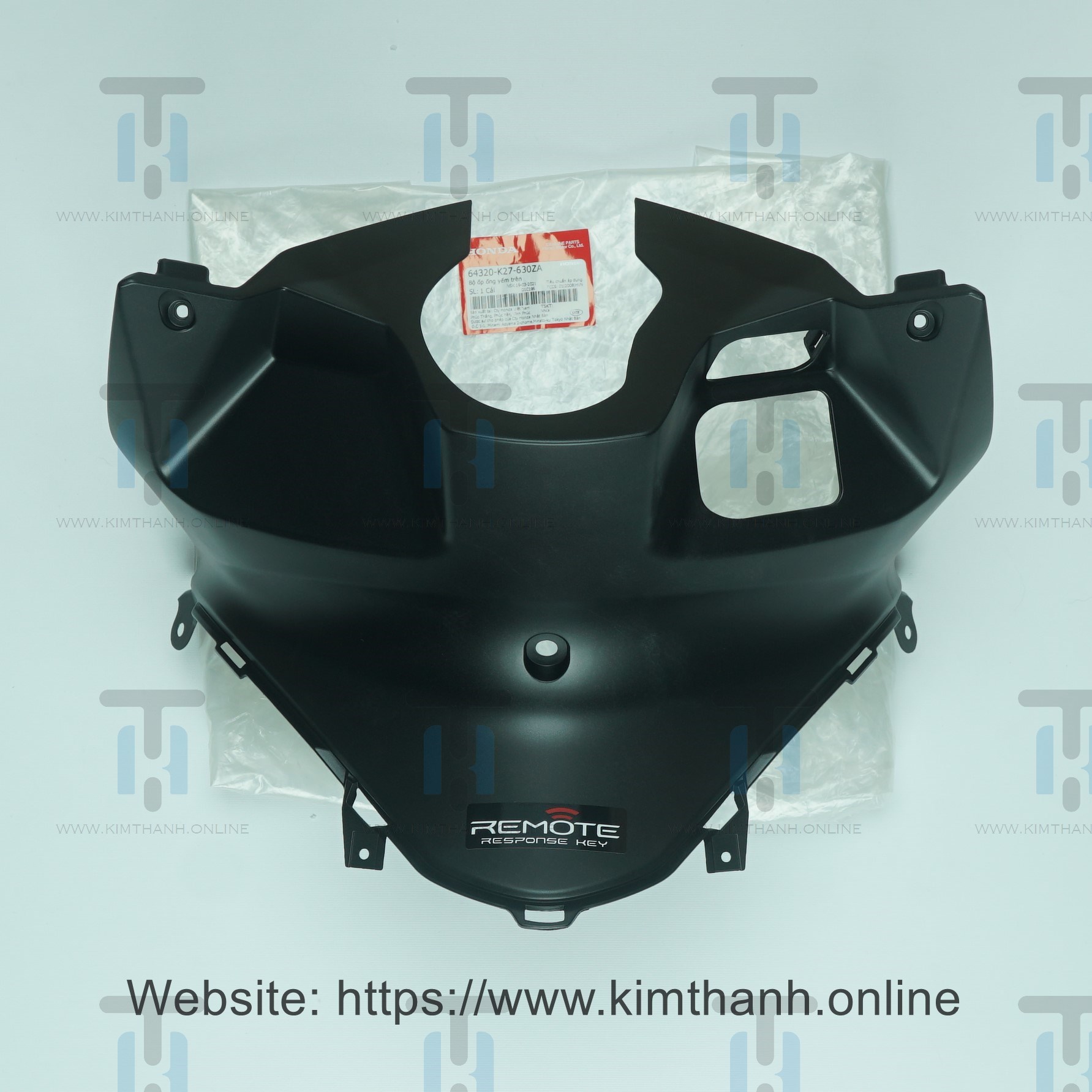 Ốp ổ khóa đen mờ có tem Air Blade 2013 - 2015 đèn cầu