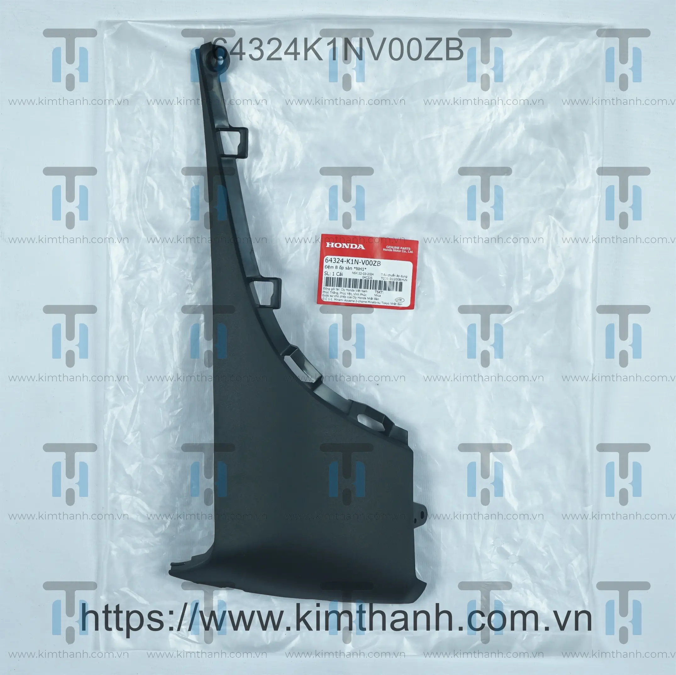Nẹp trước đen trái SH Mode 2021