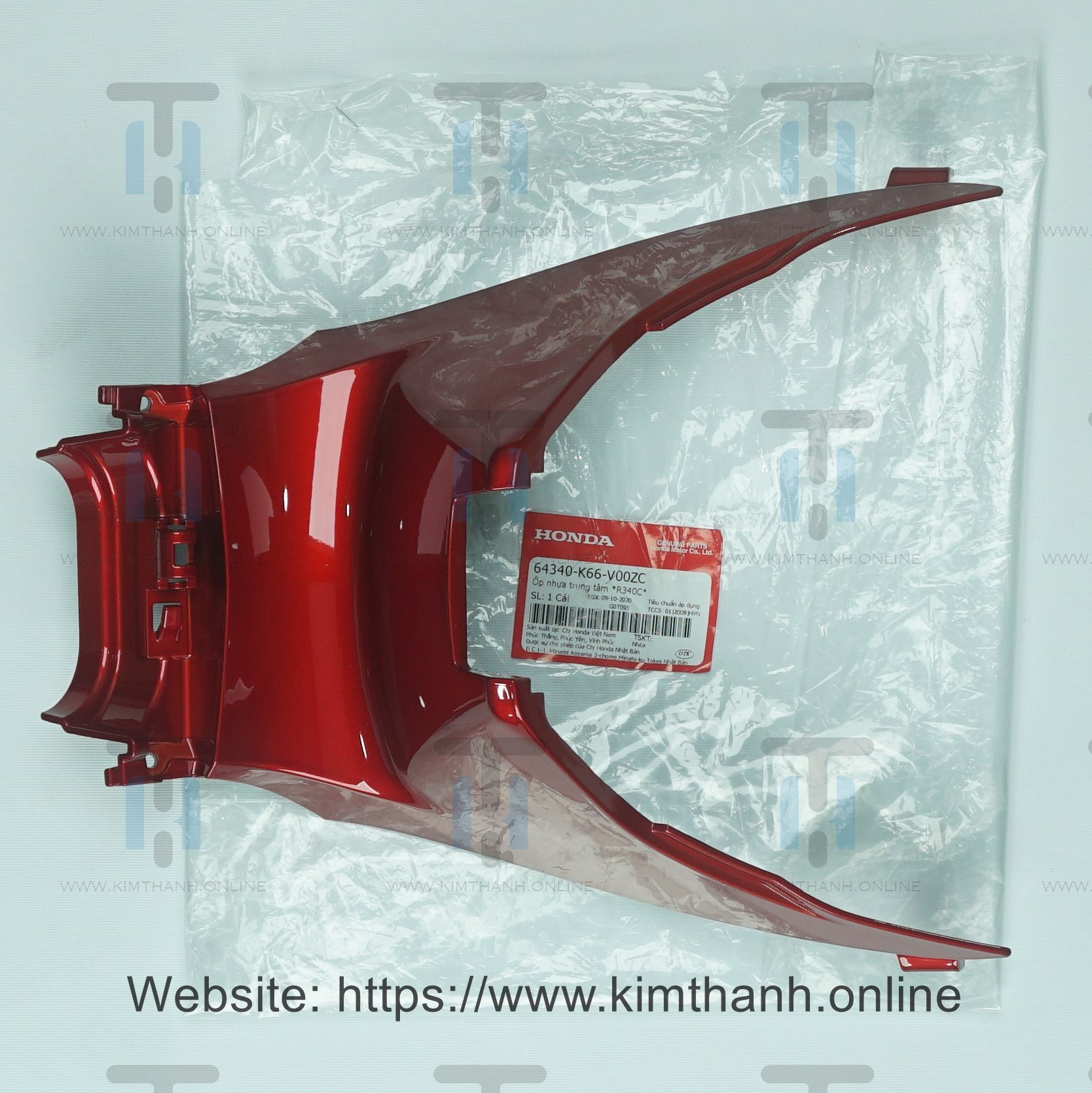 Ốp nhựa trung tâm xe Air Blade 2016 màu đỏ tươi