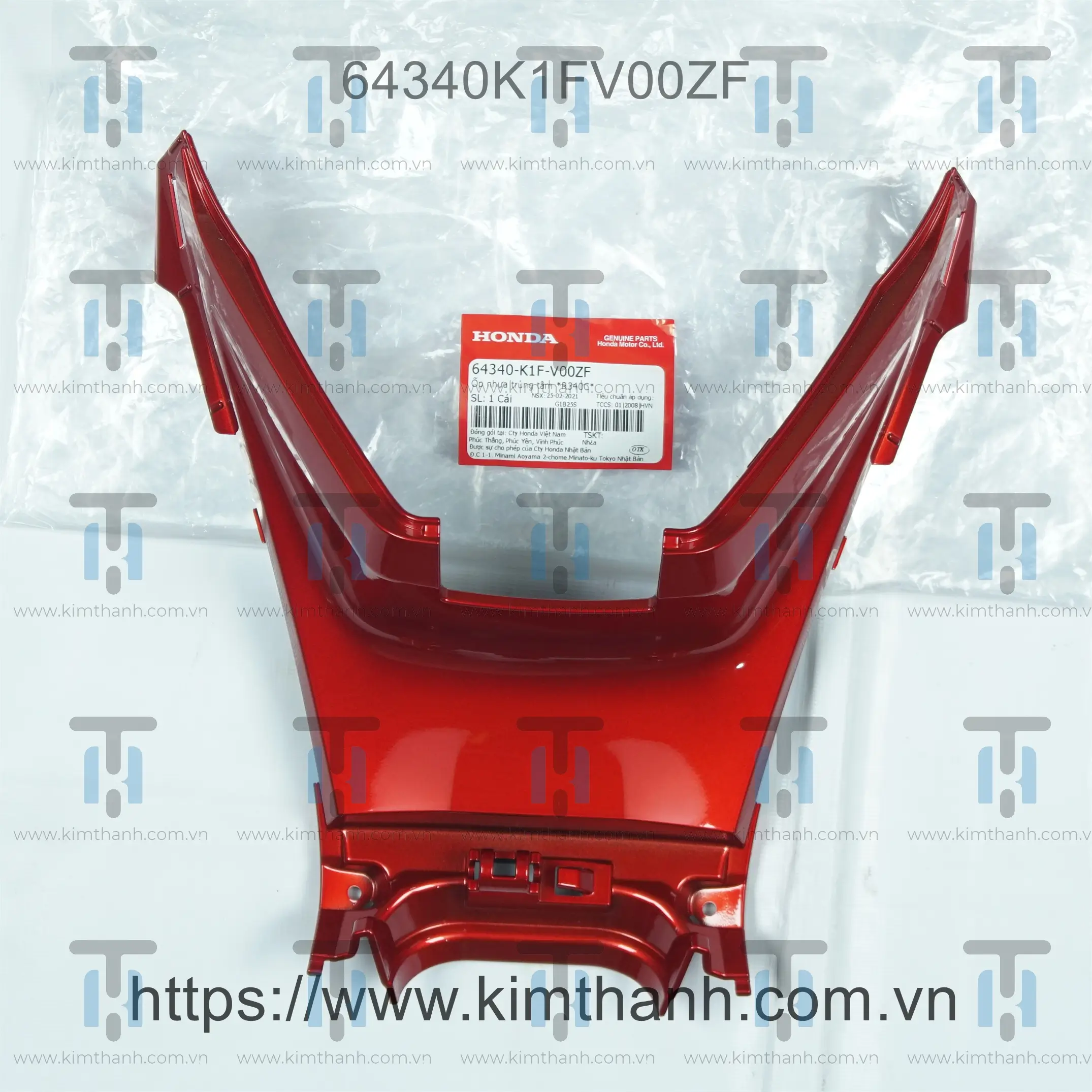 Ốp nhựa trung tâm xe Air Blade 2020 màu đỏ tươi