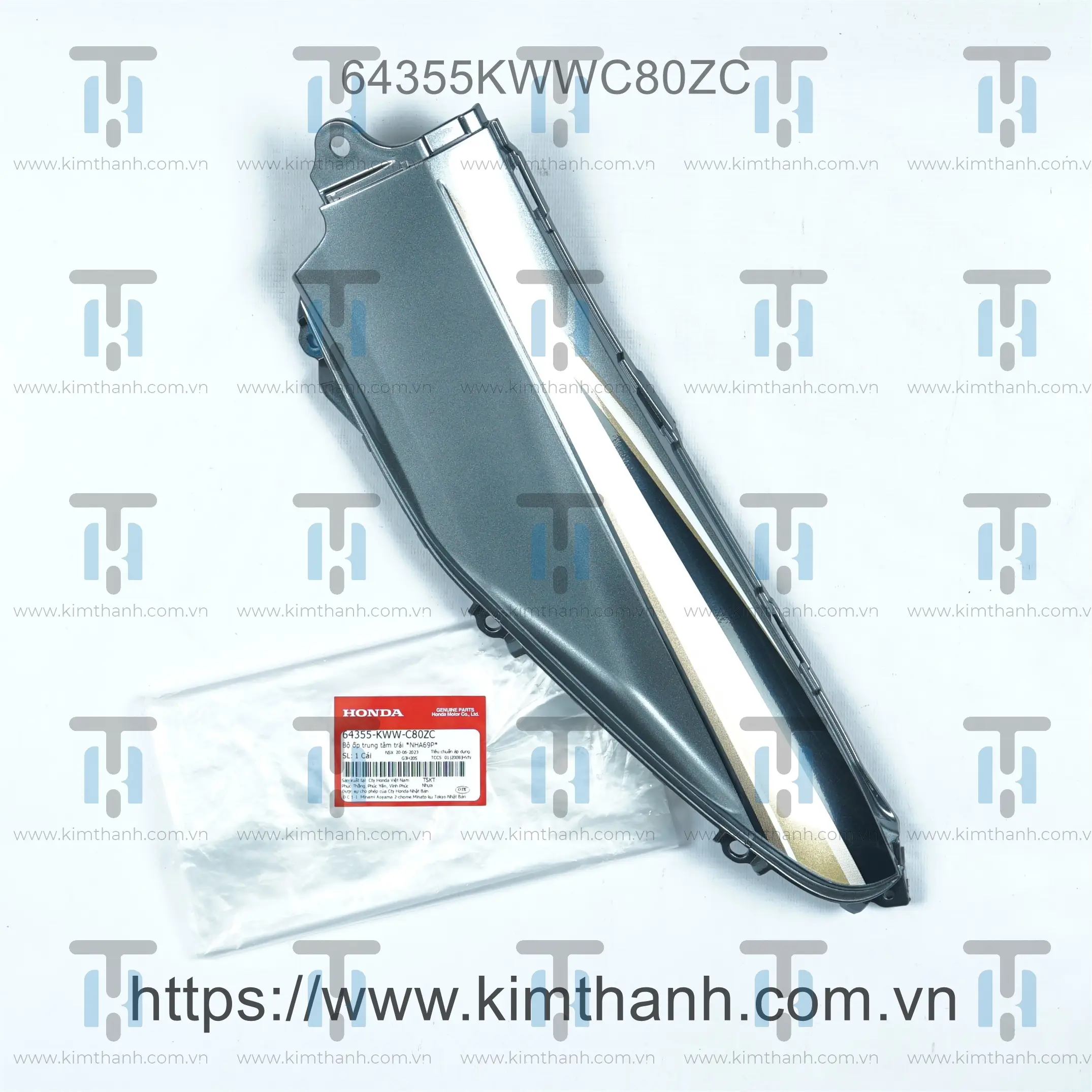Cốp bình xám trái tem đen 2010 Wave S/RS 110cc