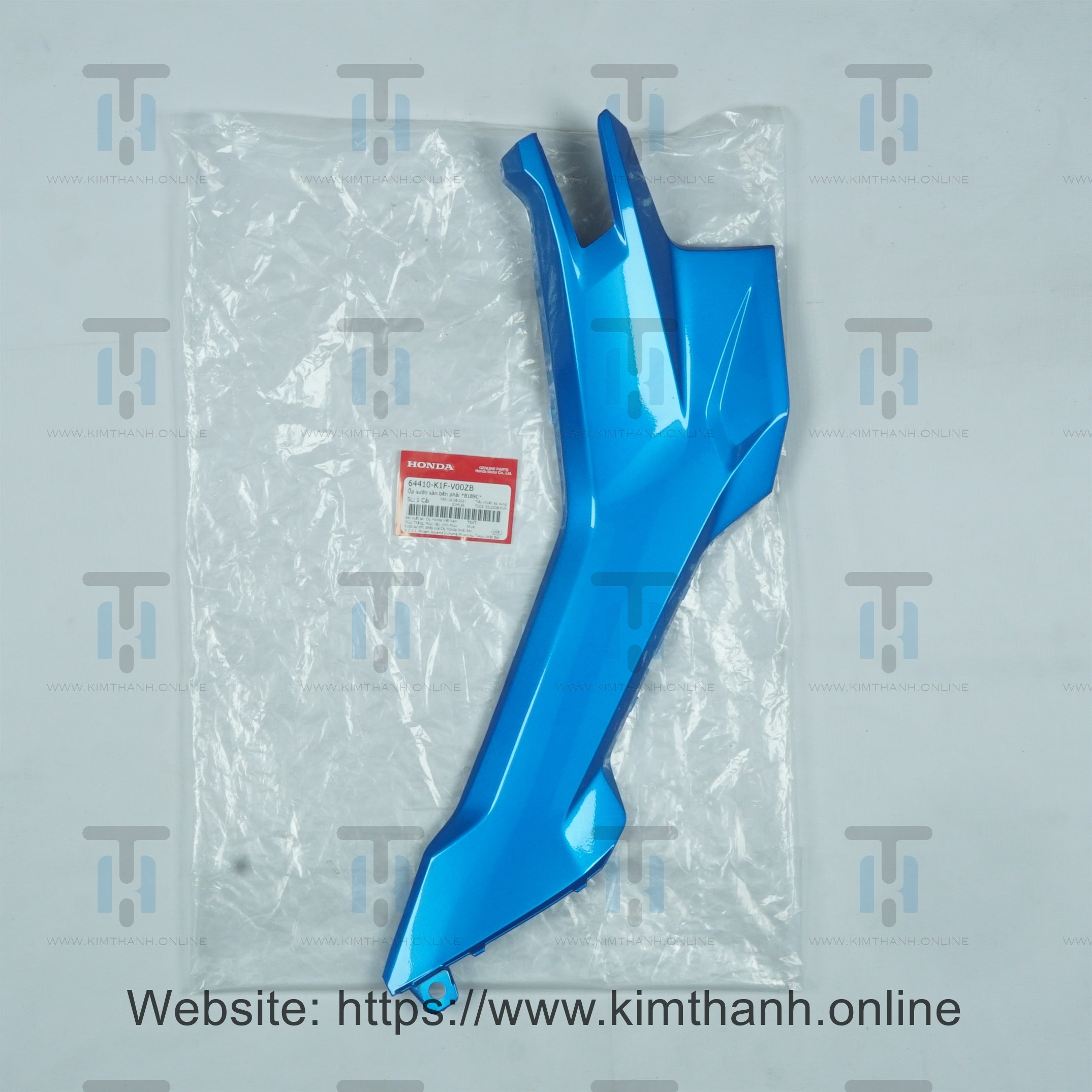 Ốp hông yếm bên phải màu xanh dương xe Air Blade 2020
