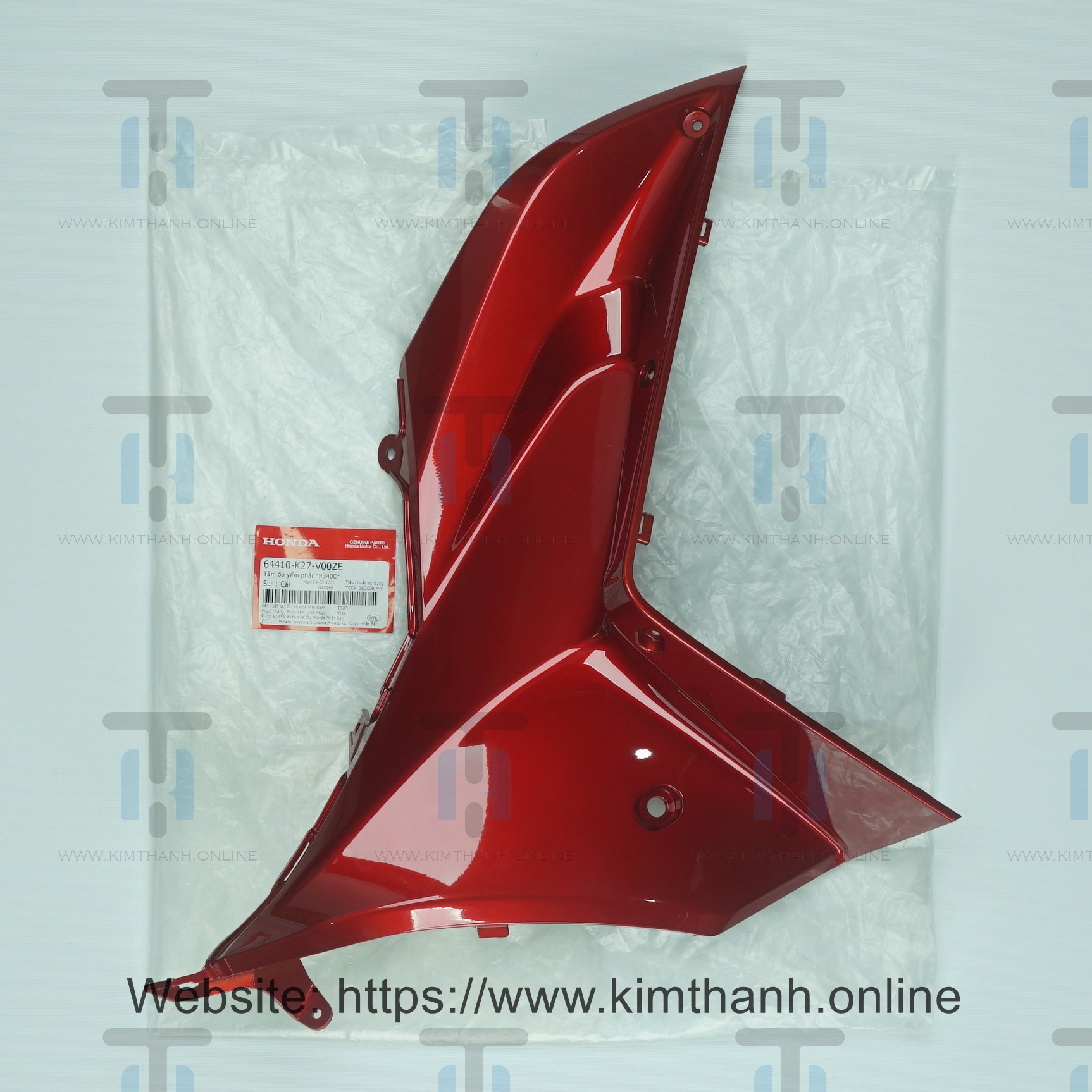 Cốp đỏ phải Air Blade 2013 - 2015 đèn cầu