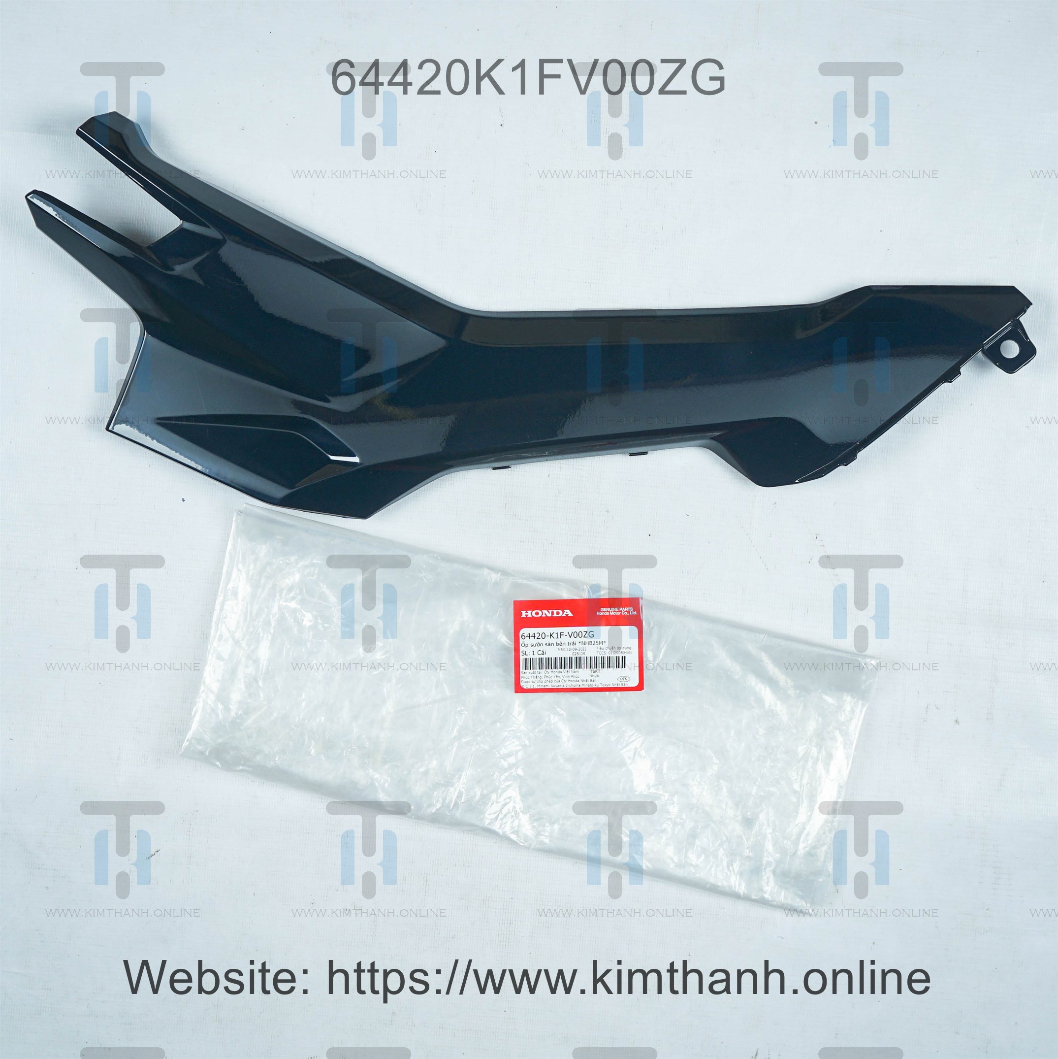 Ốp hông yếm bên trái màu đen bóng xe Air Blade 2020 (NHB25M)