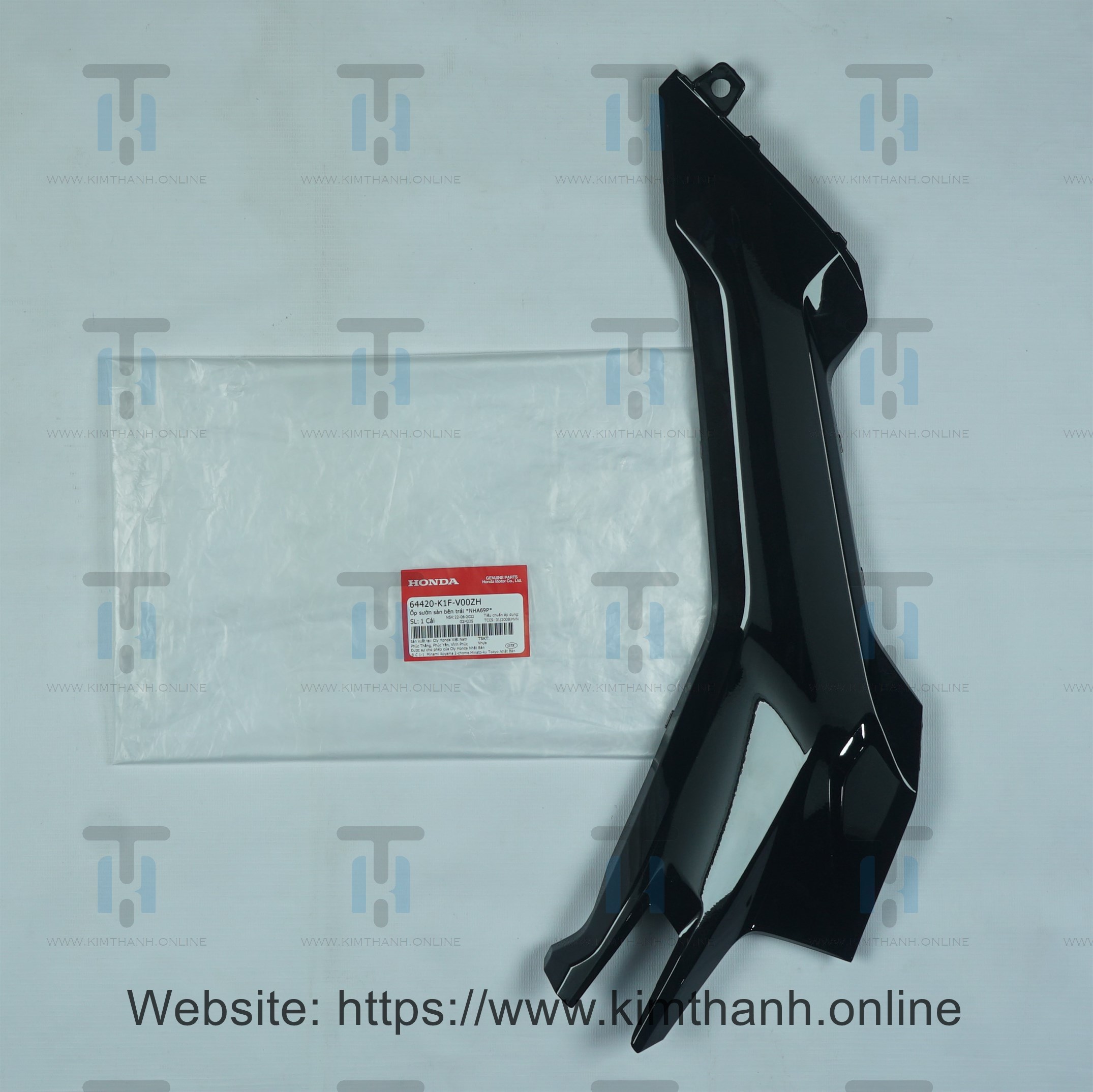 Ốp hông yếm bên trái màu đen bóng xe Air Blade 2020 (NHA69P)