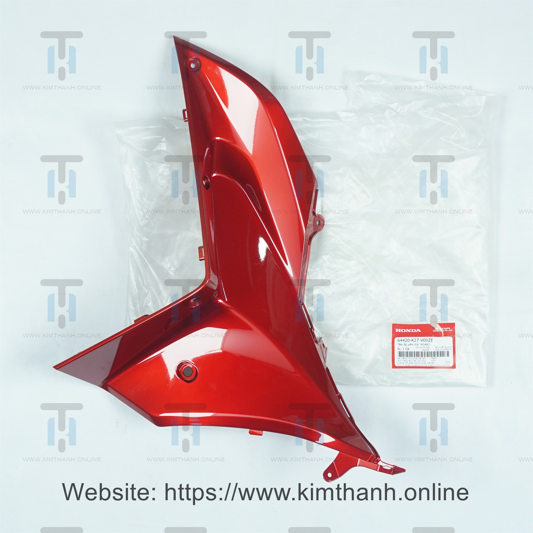 Cốp đỏ trái Air Blade 2013 - 2015 đèn cầu