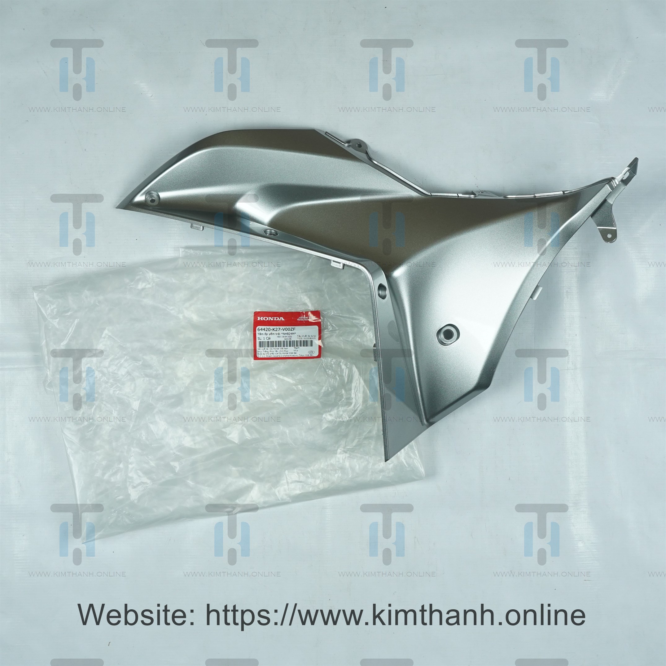 Cốp bạc trái Air Blade 2013 - 2015 đèn cầu
