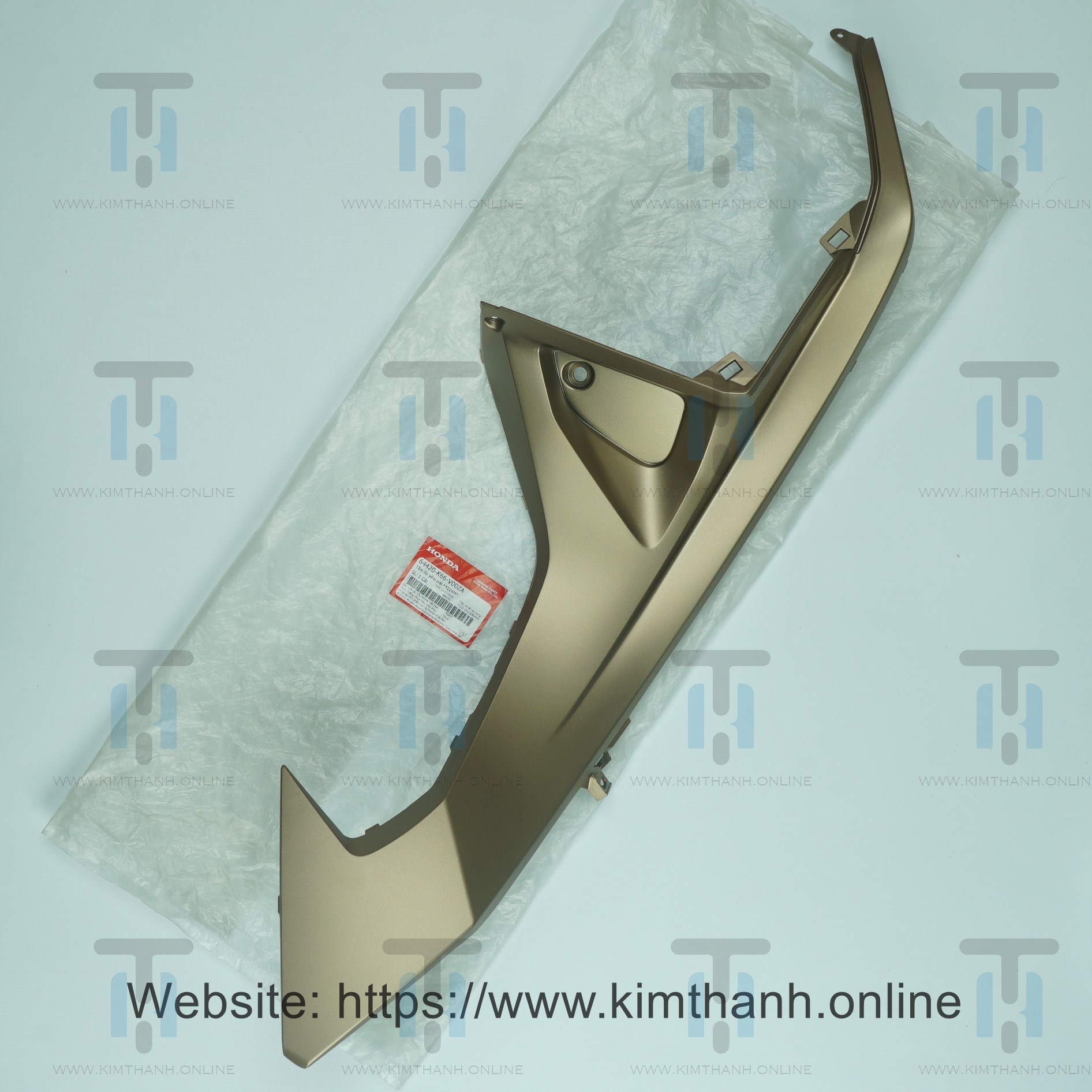 Ốp hông yếm bên trái màu đồng mờ cho xe Air Blade 2016