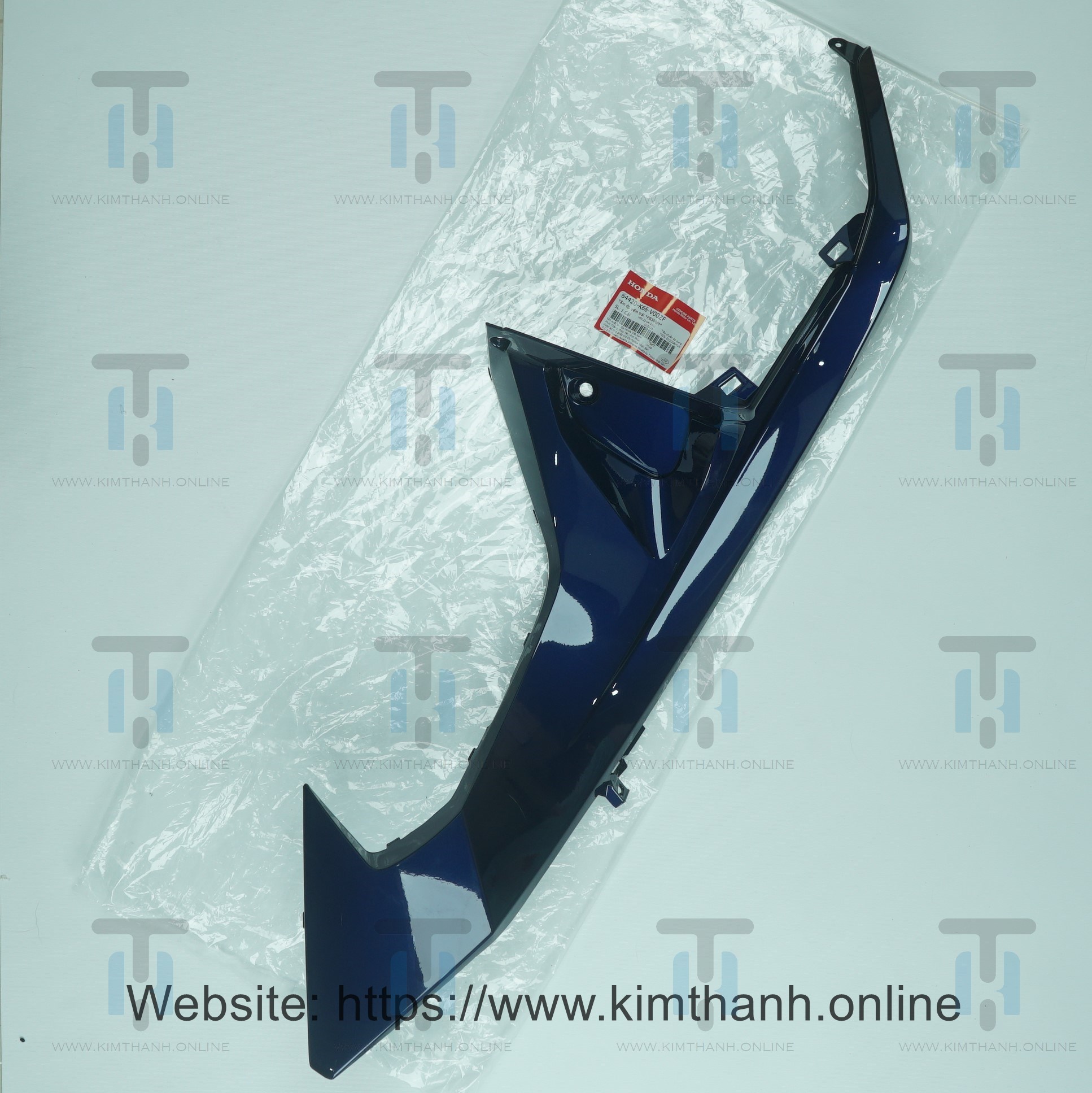 Ốp hông yếm bên trái màu mực lợt cho xe Air Blade 2016
