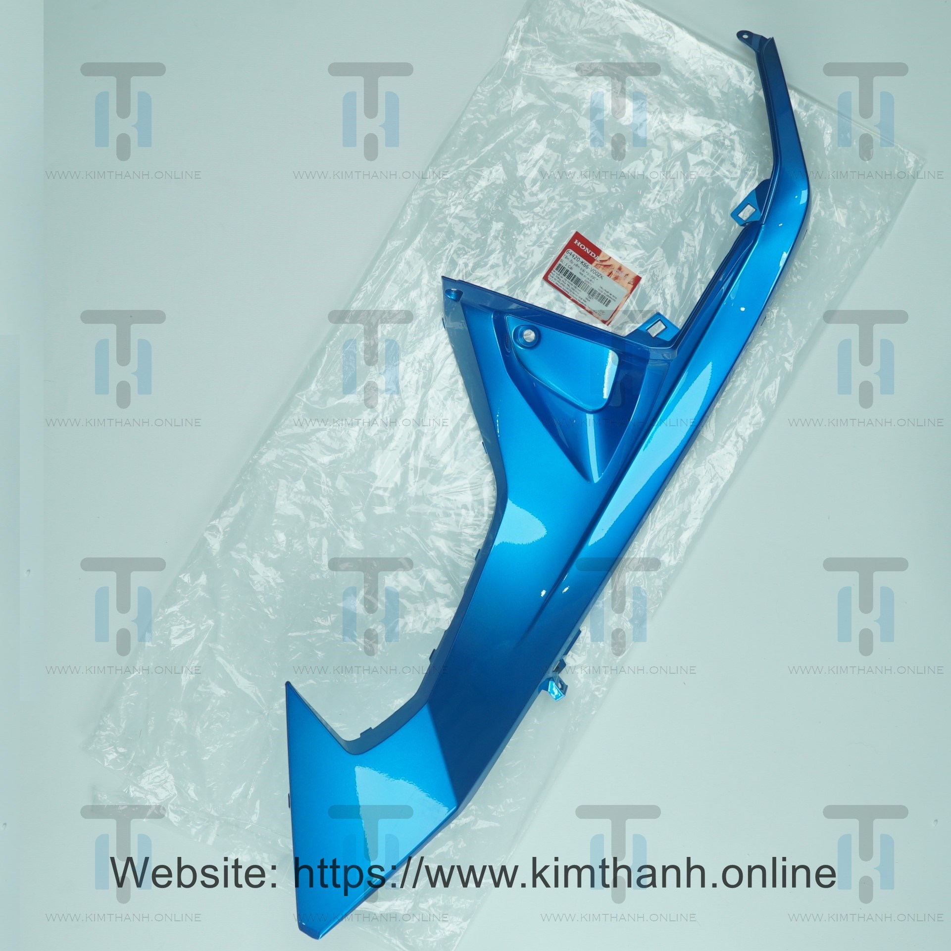 Ốp hông yếm bên trái màu xanh nước biển cho xe Air Blade 2016