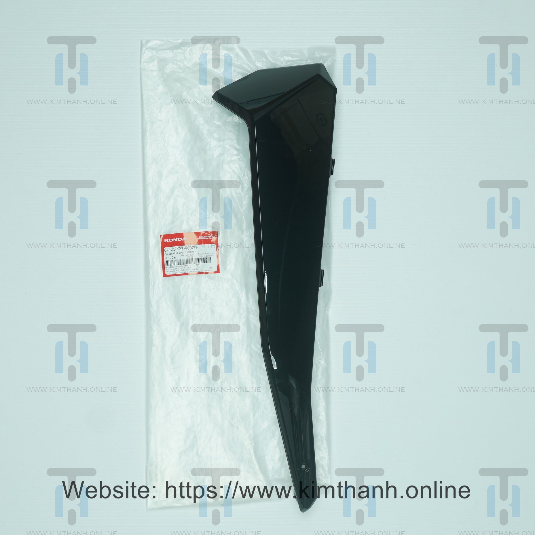 Nẹp đen bóng phải Air Blade 2013 - 2015 đèn cầu