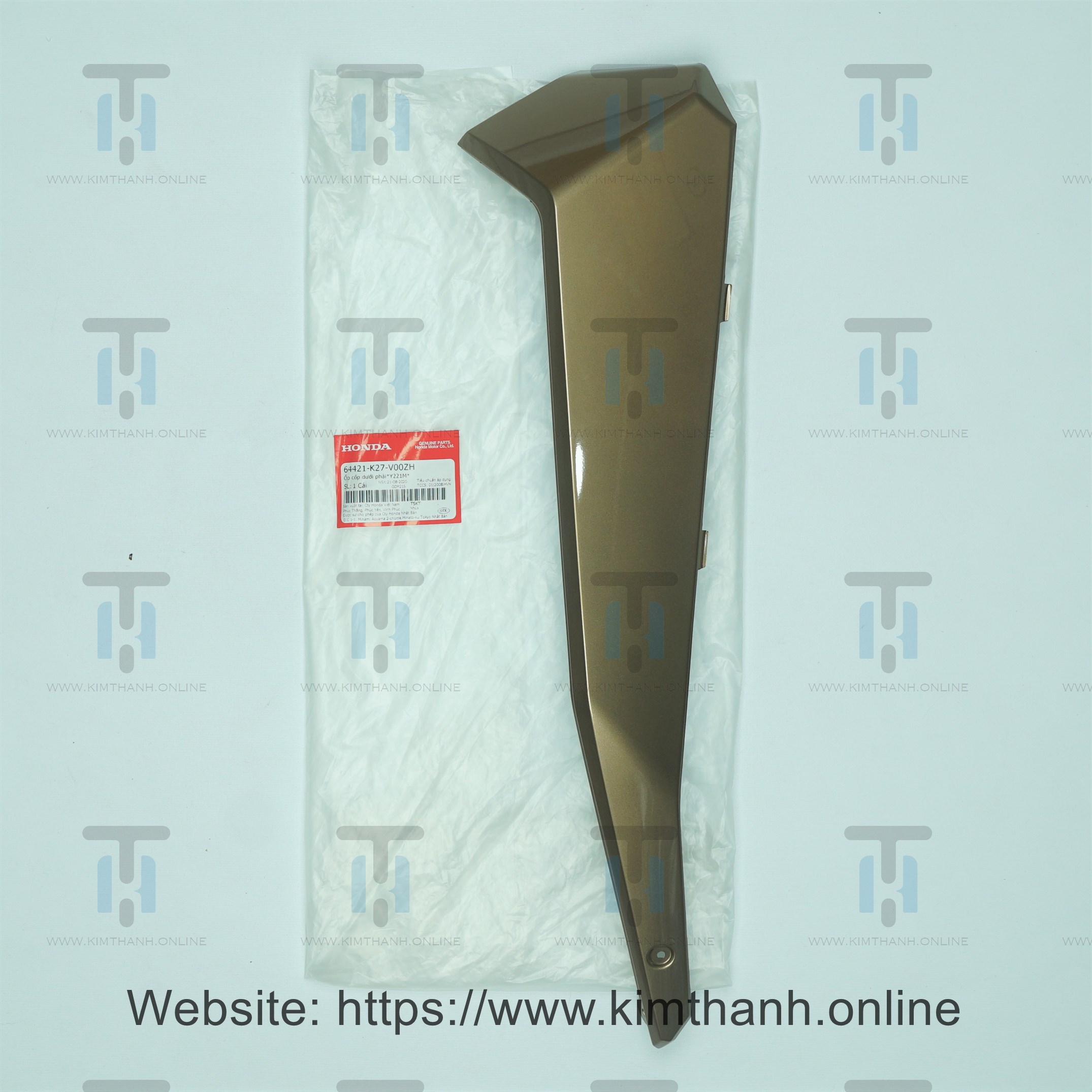 Nẹp đồng đậm phải Air Blade 2013 - 2015 đèn cầu