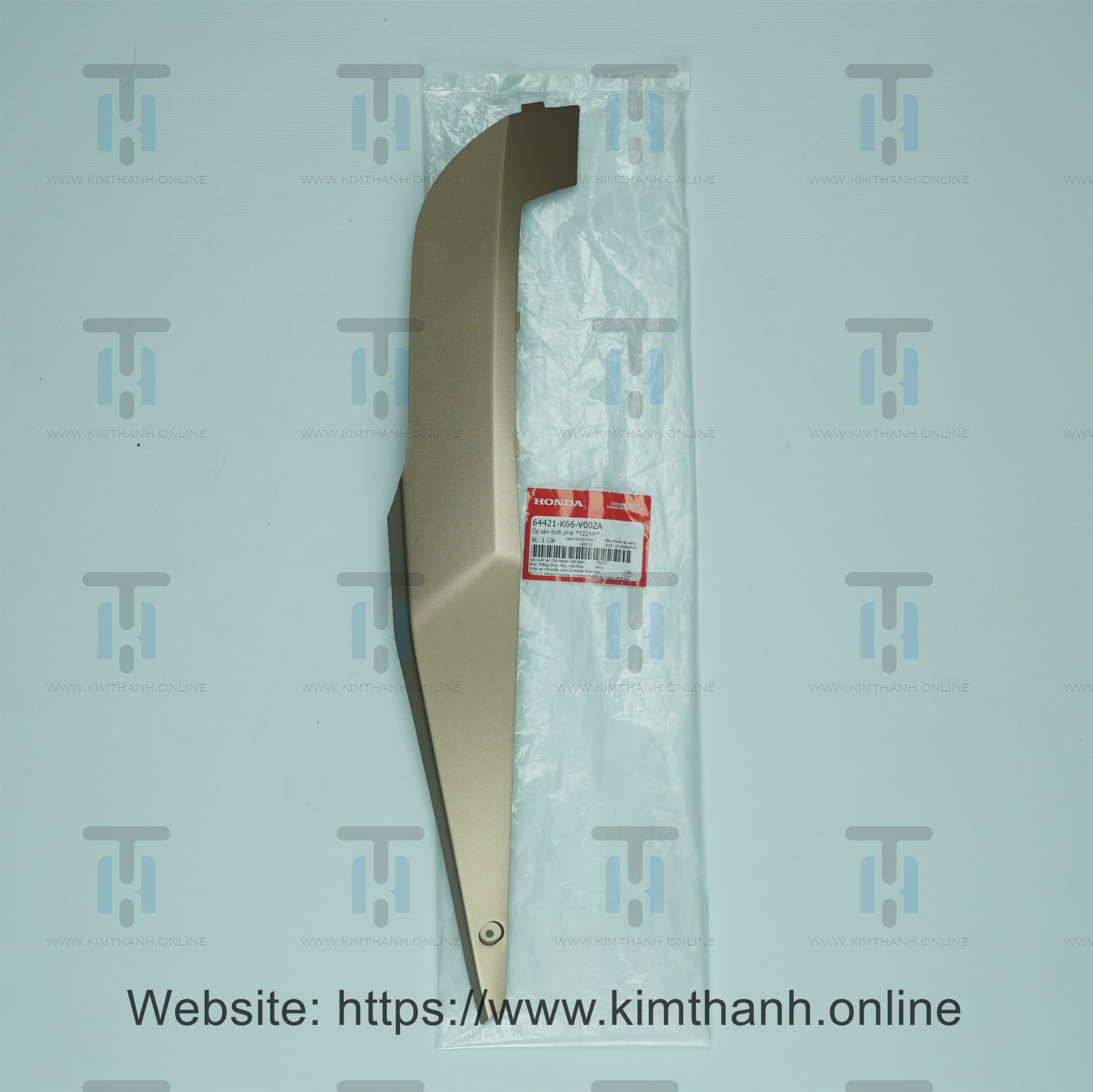 Nẹp bên phải cho xe Air Blade 2016 màu đồng mờ