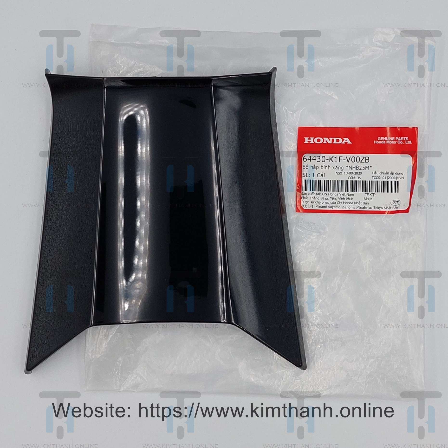 Nắp xăng màu đen bóng (NHB25M) xe Air Blade 2020
