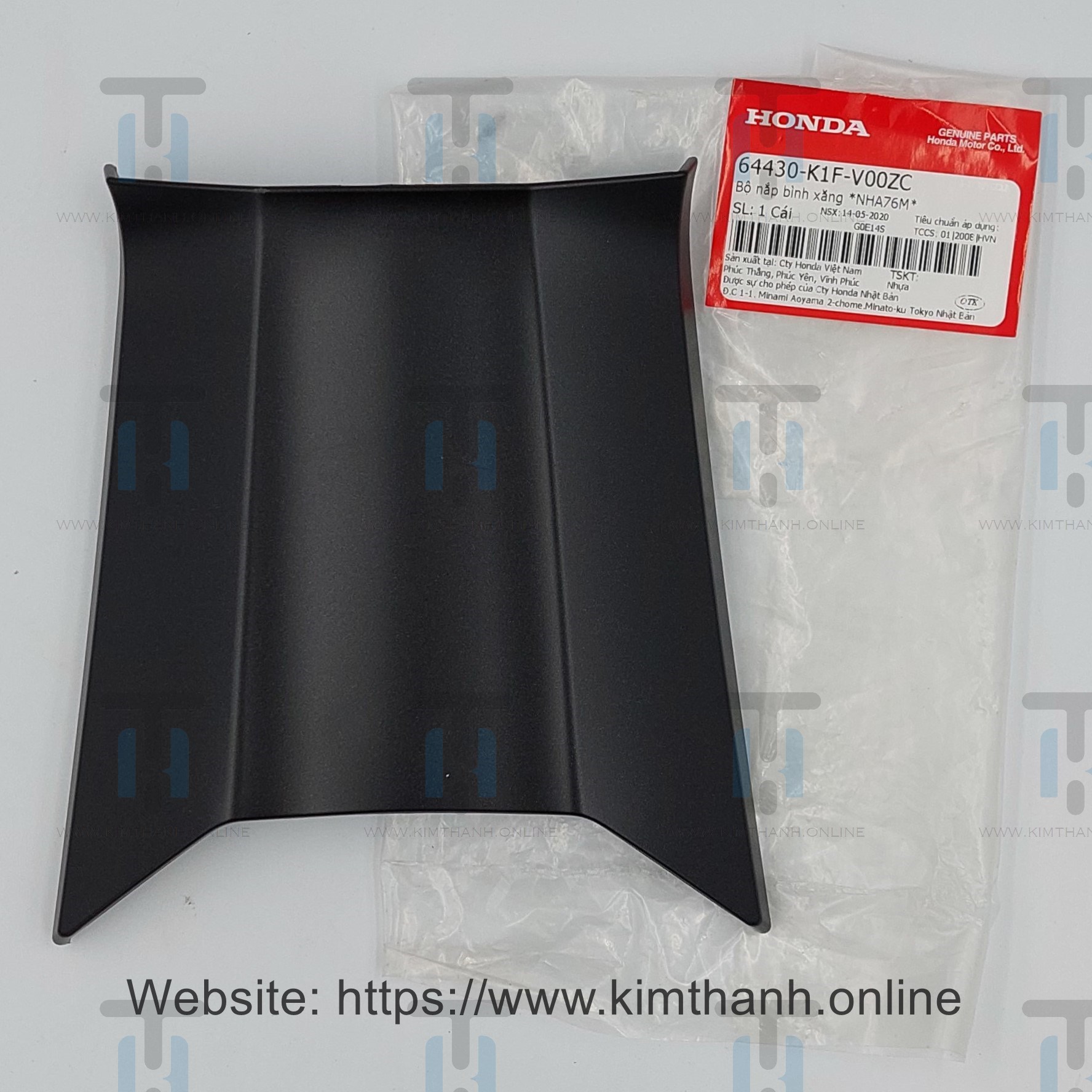 Nắp xăng màu đen mờ xe Air Blade 2020