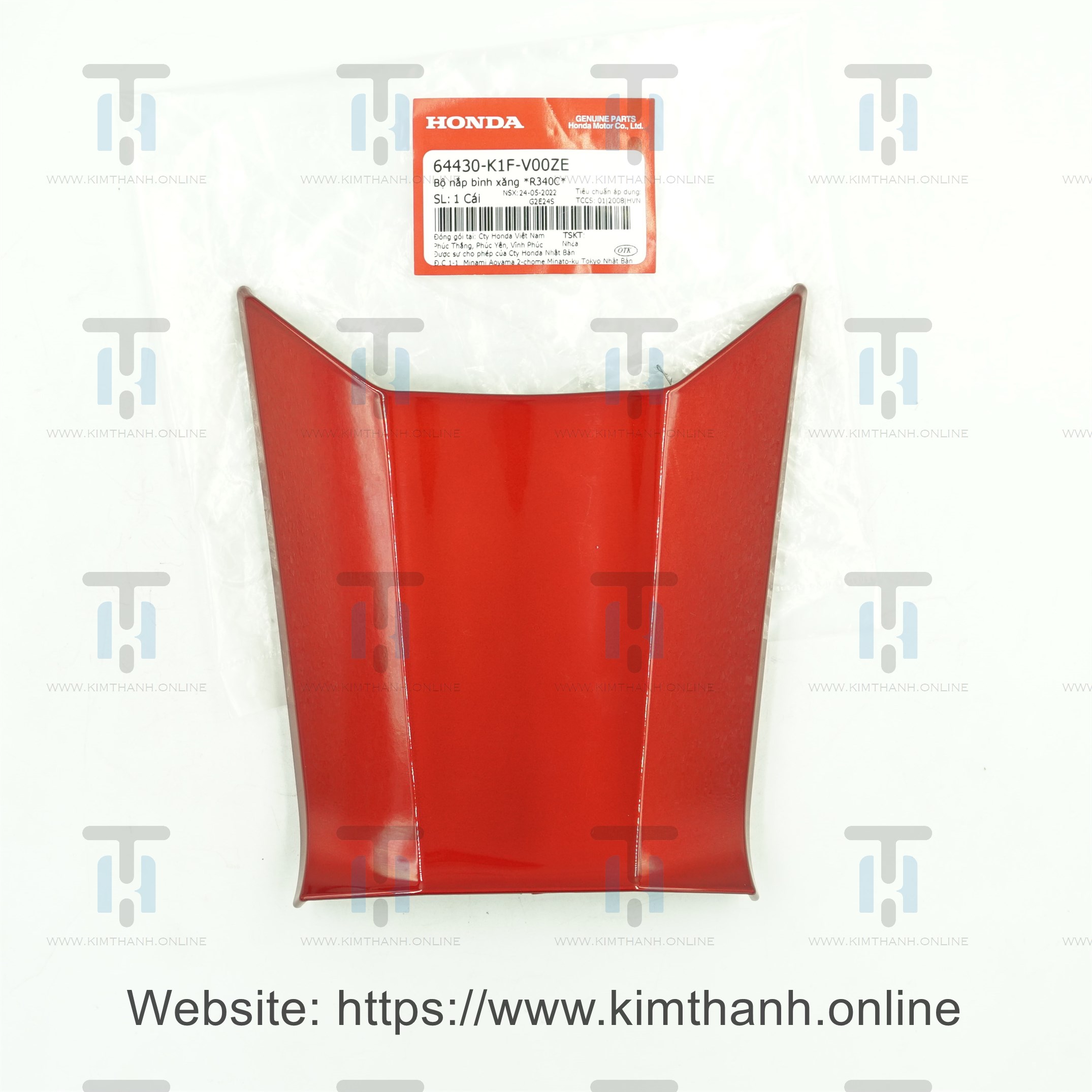Nắp xăng màu đỏ tươi xe Air Blade 2020