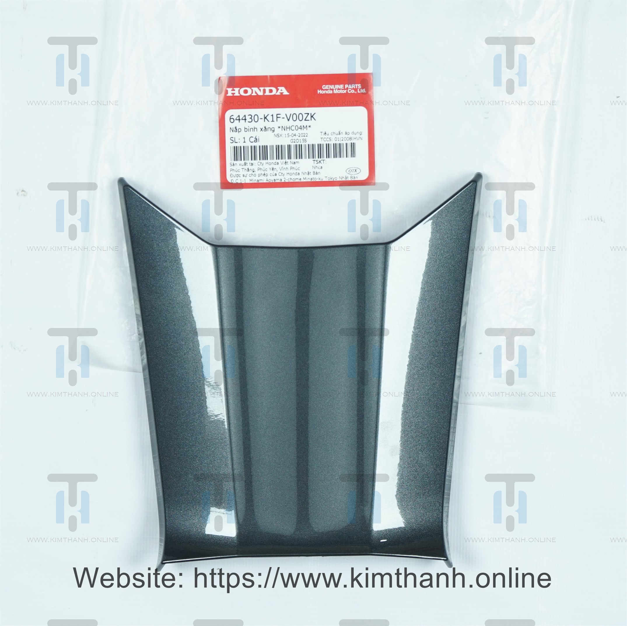 Nắp xăng màu xám lợt xe Air Blade 2020