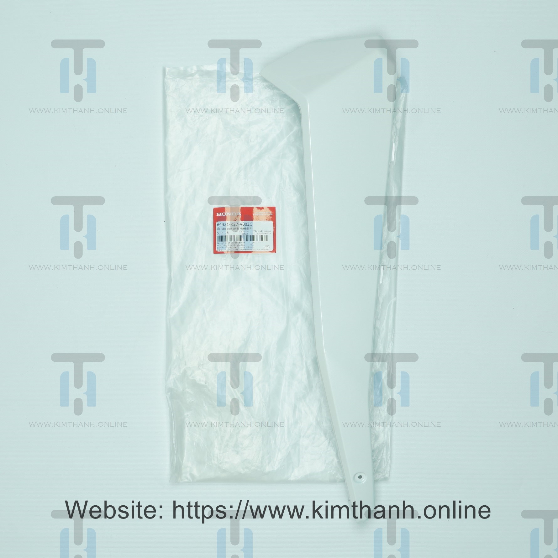Nẹp trắng trái Air Blade 2013 - 2015 đèn cầu