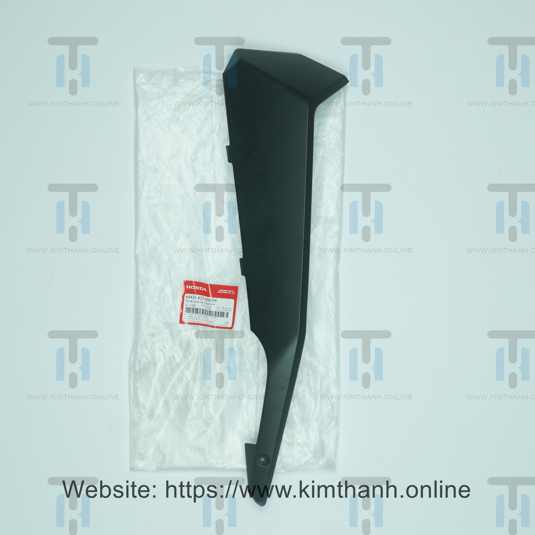 Nẹp đen mờ trái Air Blade 2013 - 2015 đèn cầu