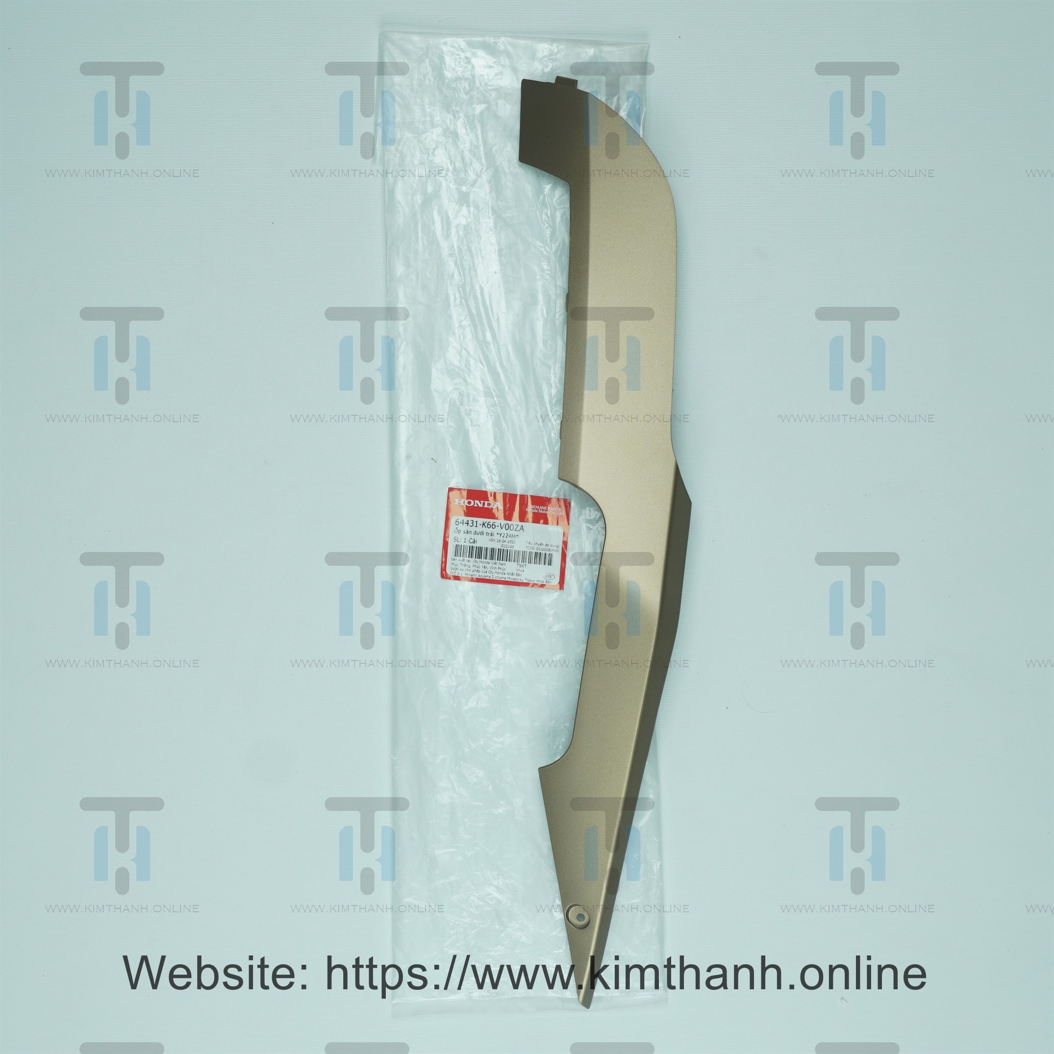 Ốp nẹp sàn dưới bên trái cho xe Air Blade 2016 màu đồng mờ