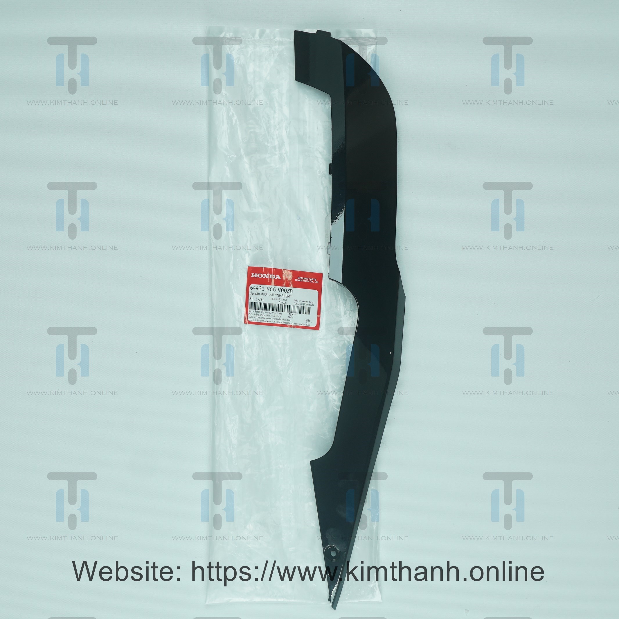 Nẹp đen bóng bên trái Air Blade 2016