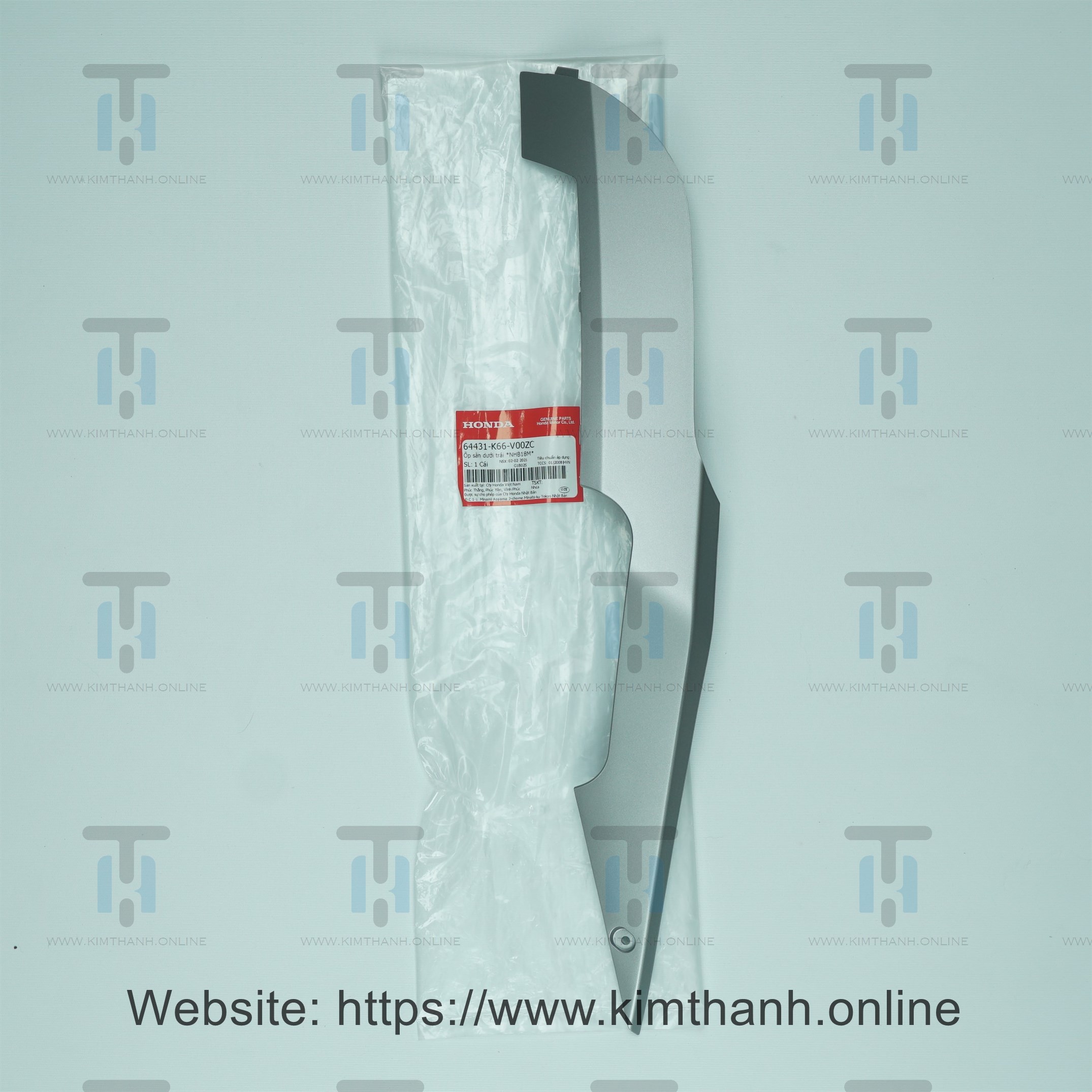 Nẹp bên trái cho xe Air Blade 2016 màu bạc