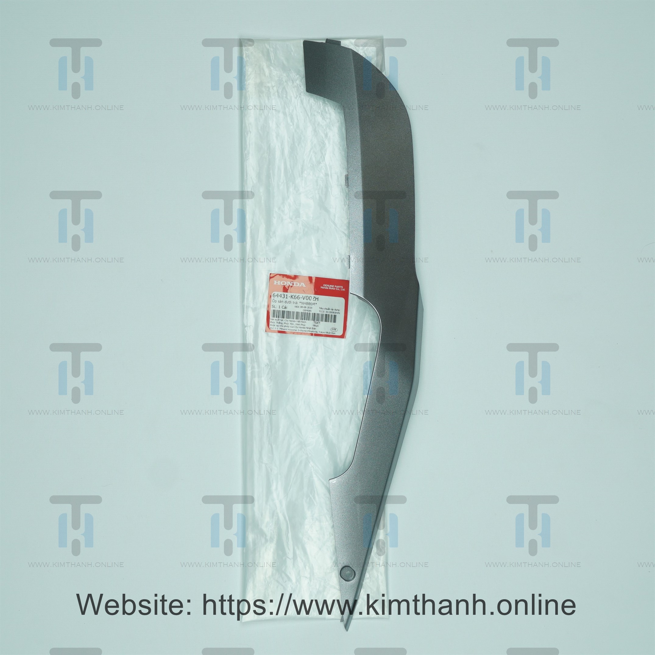 Nẹp bên trái cho xe Air Blade 2016 màu xám lợt