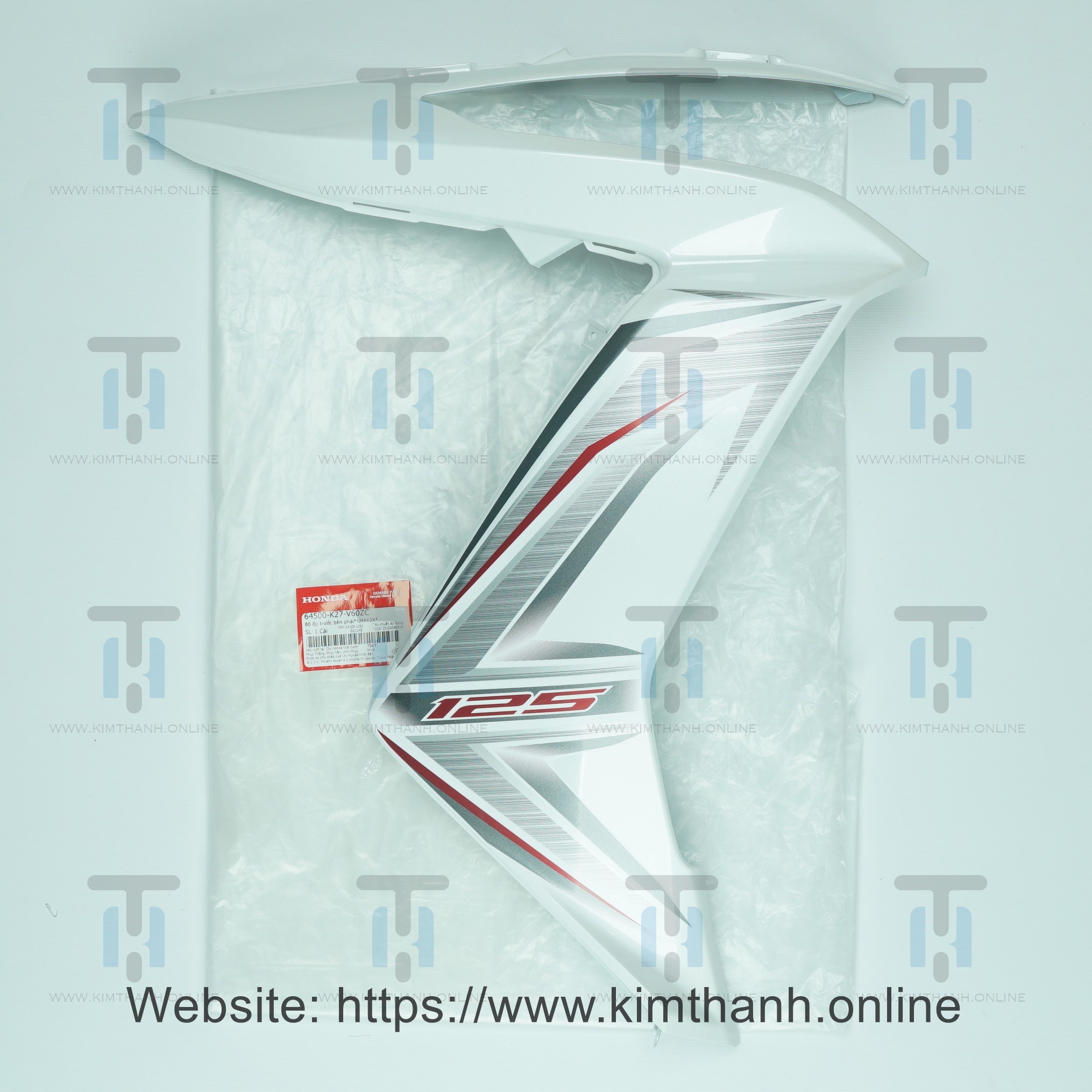 Ốp pha đèn trắng phải tem xám 2014 Air Blade 2013 - 2015 đèn cầu