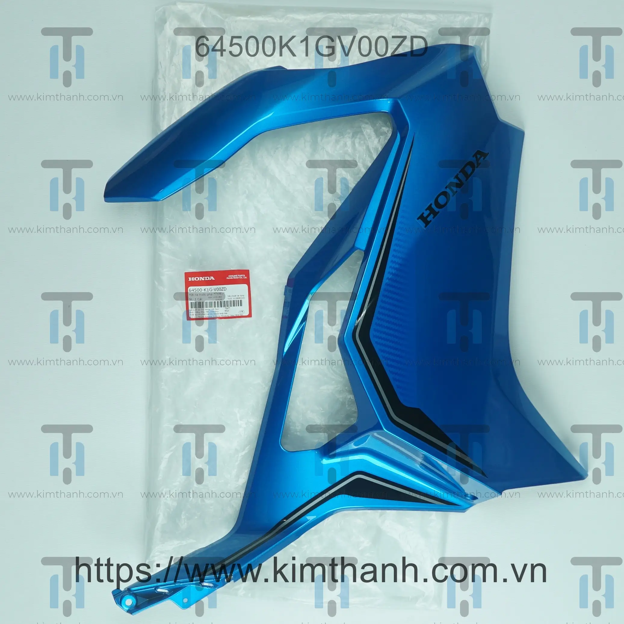 Ốp pha đèn dương phải tem xám Air Blade 2020 - 2021 đèn LED