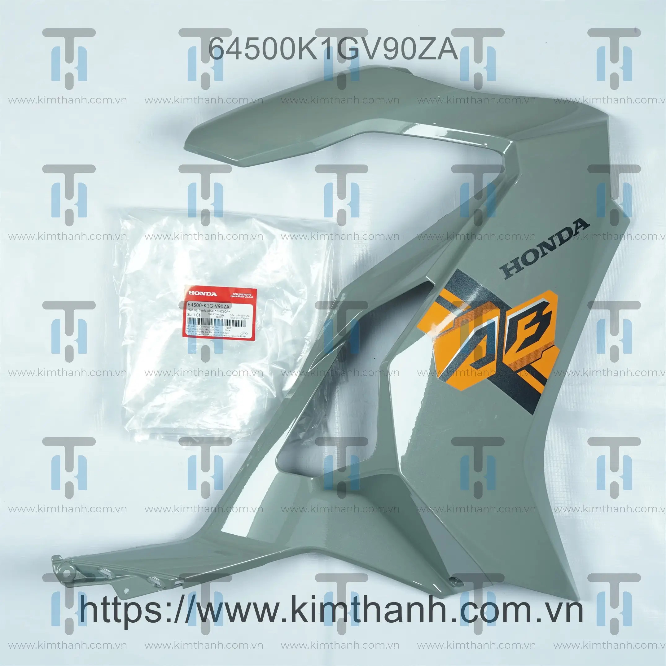 Ốp pha đèn xám xi măng 125 phải -2021 Air Blade 2020 - 2021 đèn LED