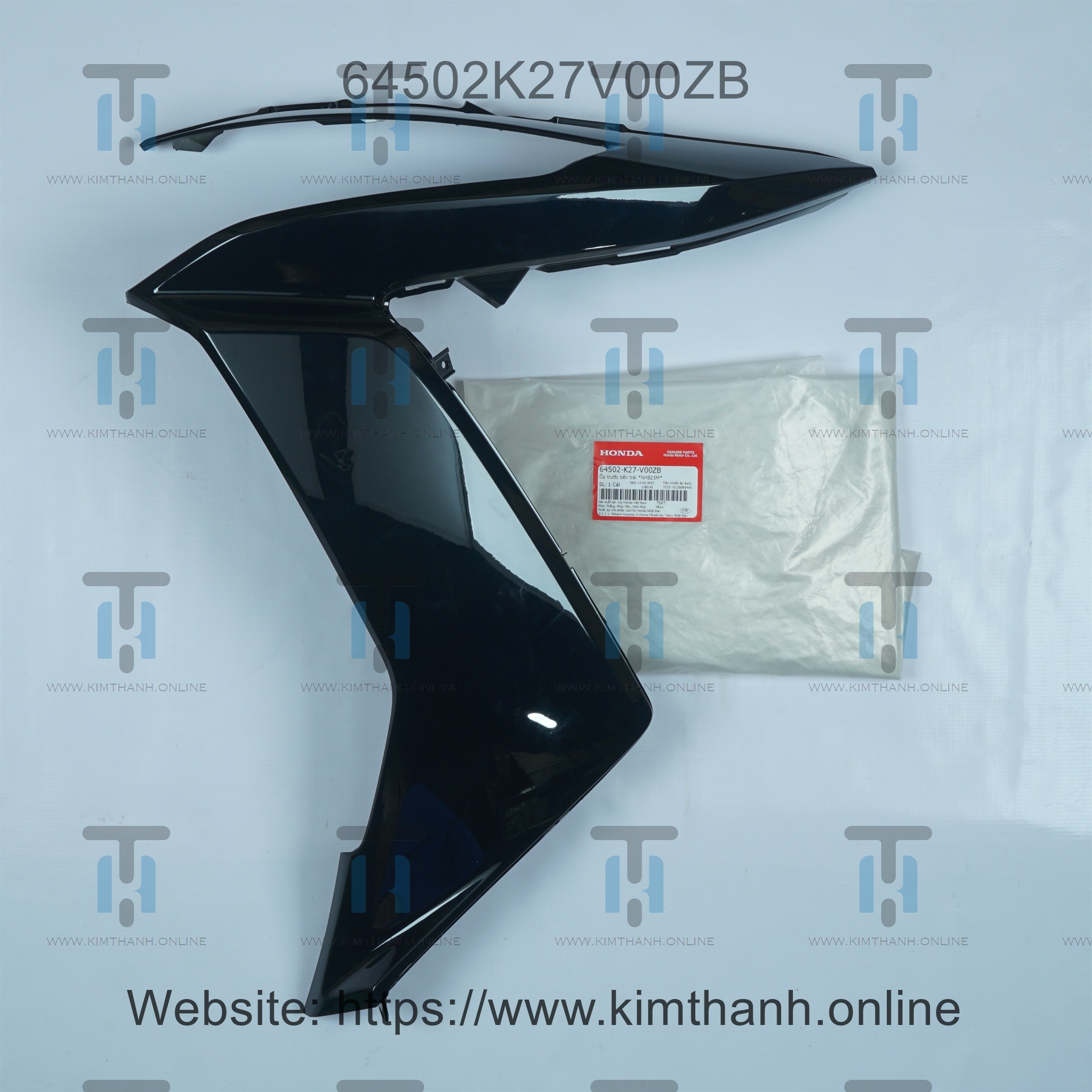 Ốp pha đèn đen trái không tem Air Blade 2013 - 2015 đèn cầu